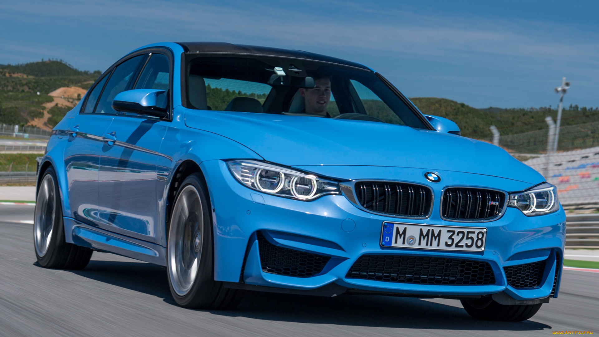 автомобили, bmw, голубой, 2014, f80, m3