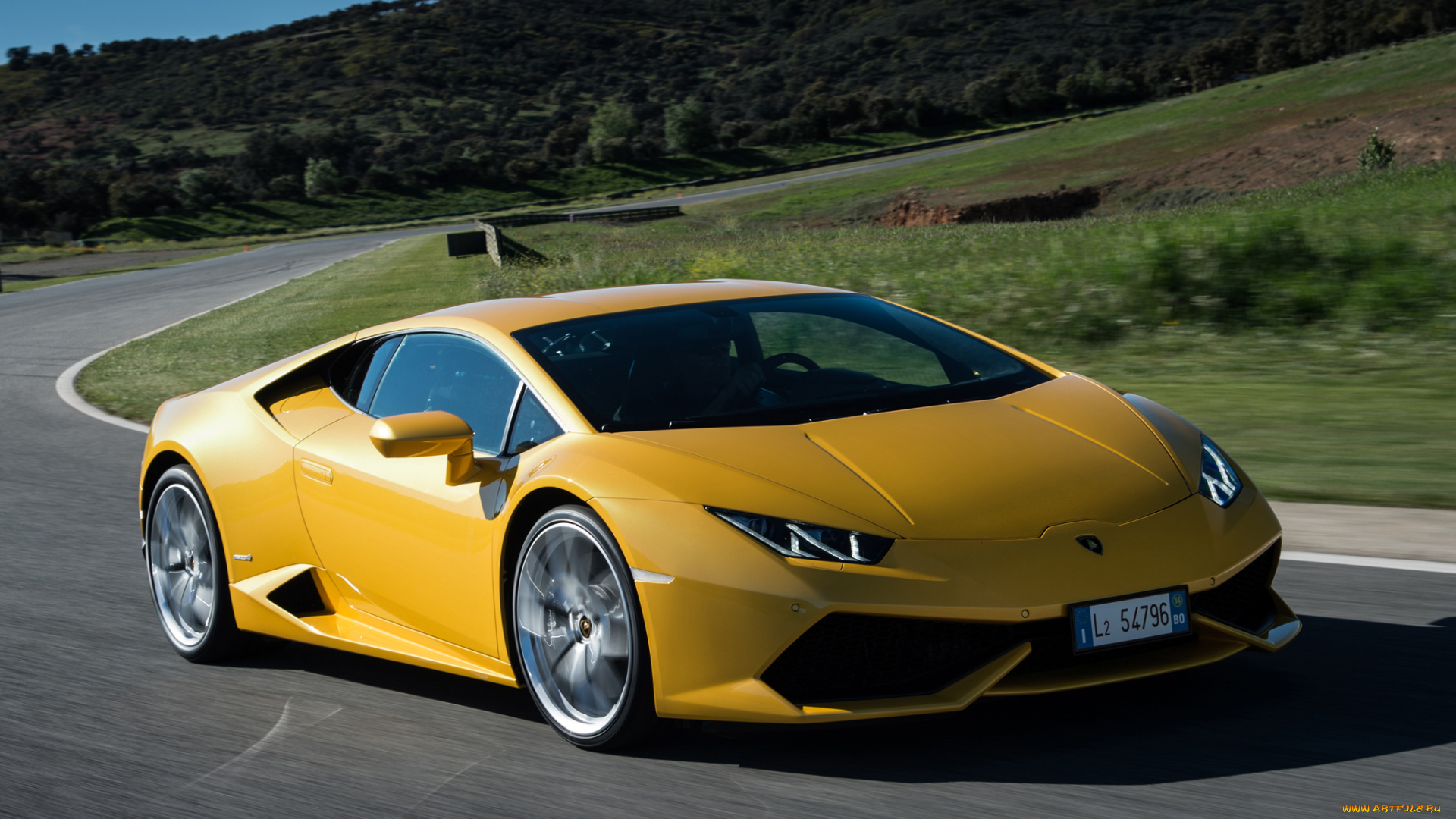 автомобили, lamborghini, желтый, 2014г, lb724, us-spec, lp, 610-4, huracаn