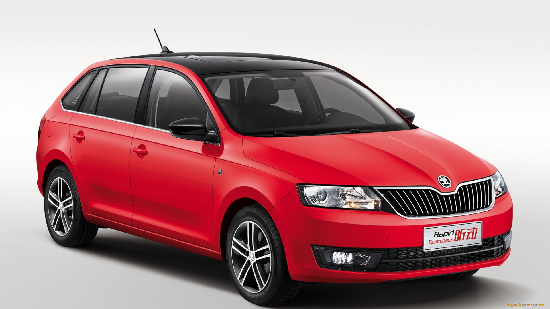 автомобили, skoda, 2014, rapid, красный, spaceback, cn-spec