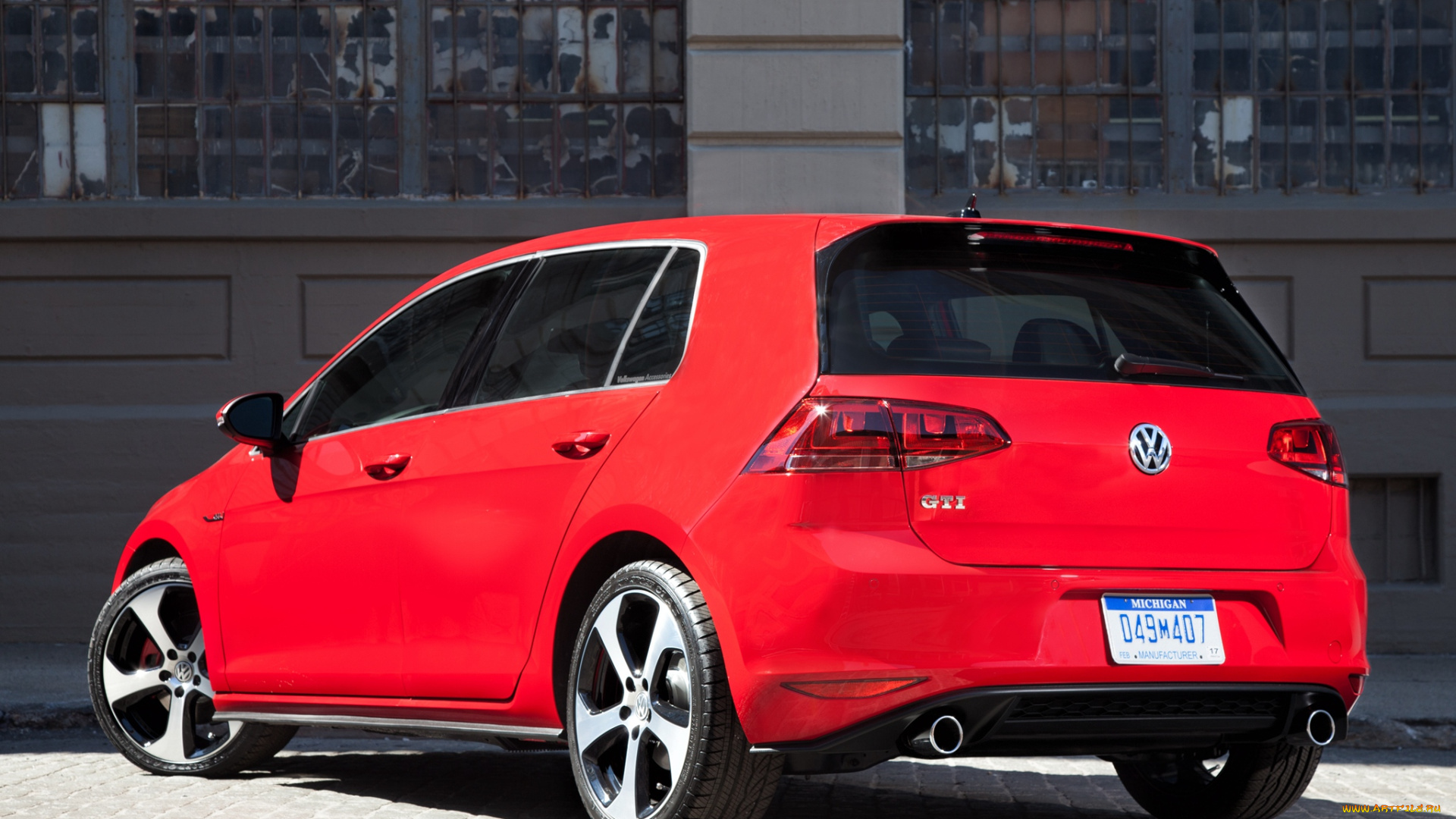 автомобили, volkswagen, gti, golf, 2015г, 5-door, us-spec, typ, 5g, красный