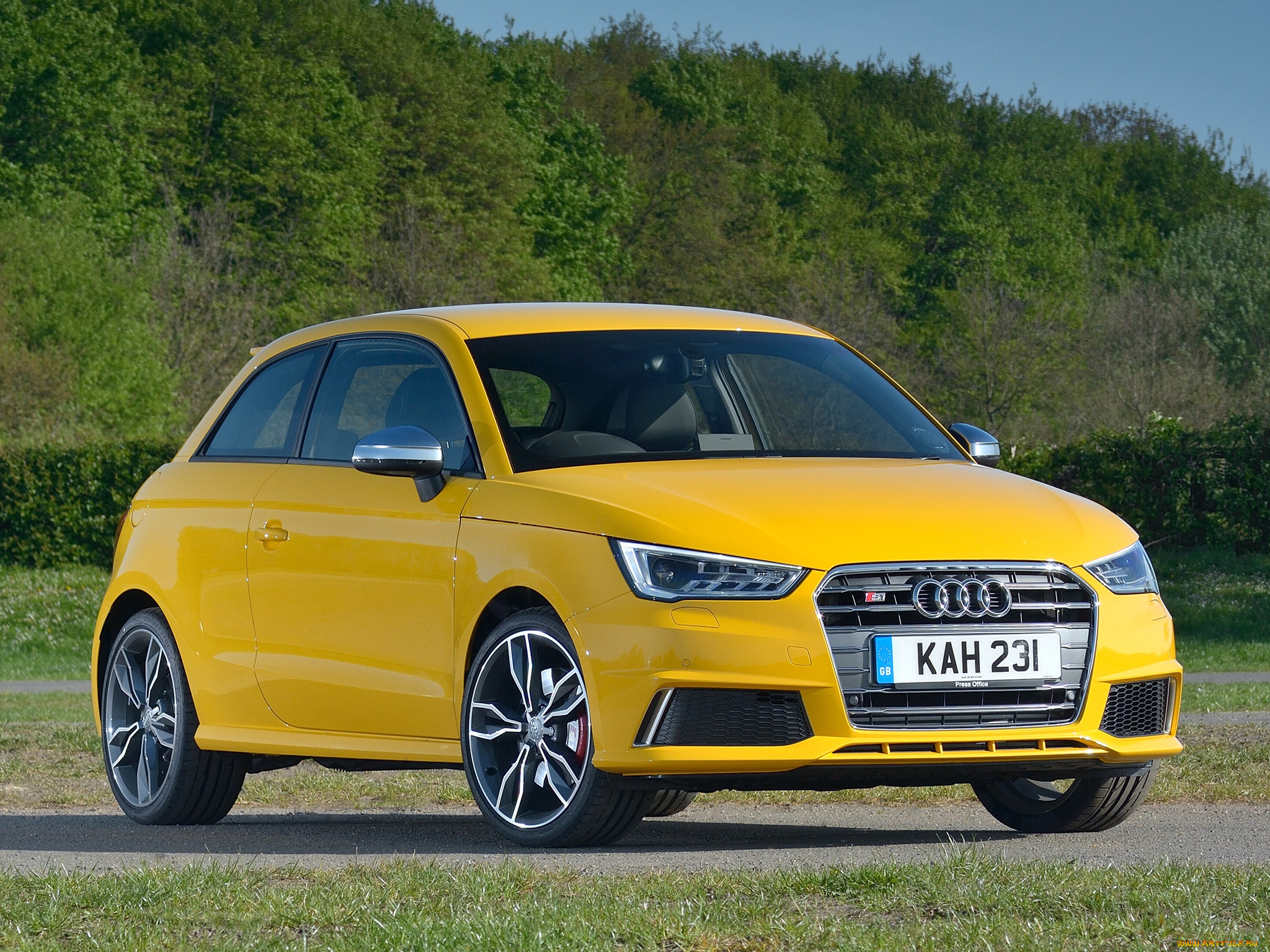 автомобили, audi, uk-spec, s1, желтый, 2014
