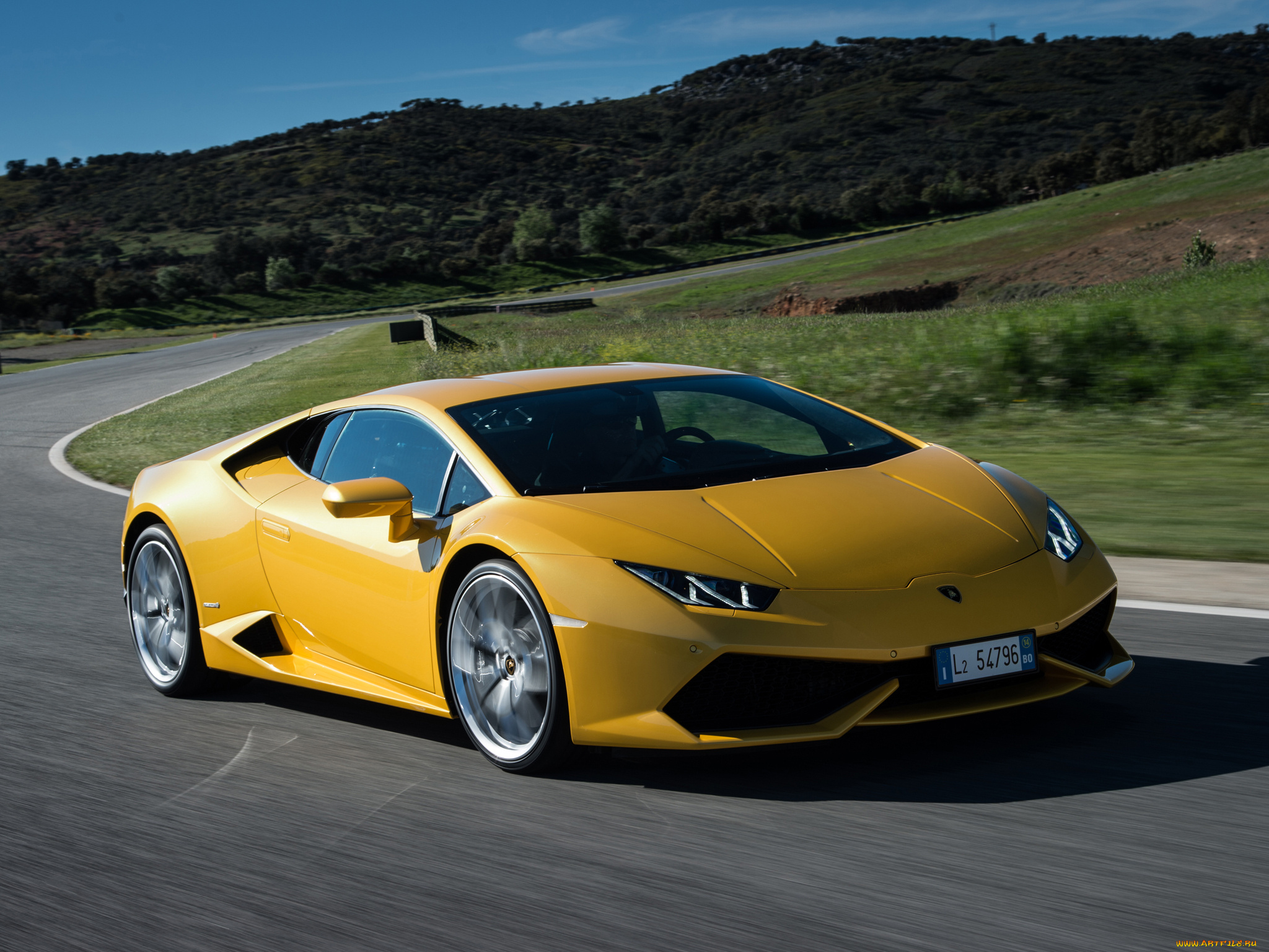 автомобили, lamborghini, желтый, 2014г, lb724, us-spec, lp, 610-4, huracаn