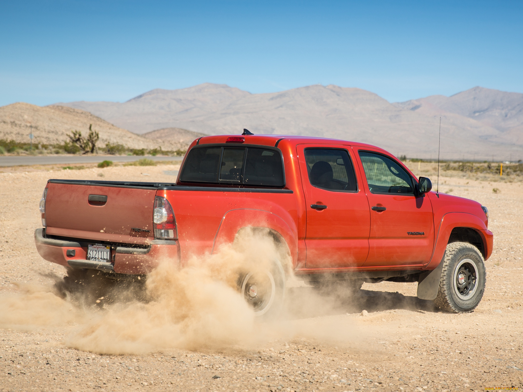 автомобили, toyota, tacoma, trd, красный, 2014, cab, pro, double