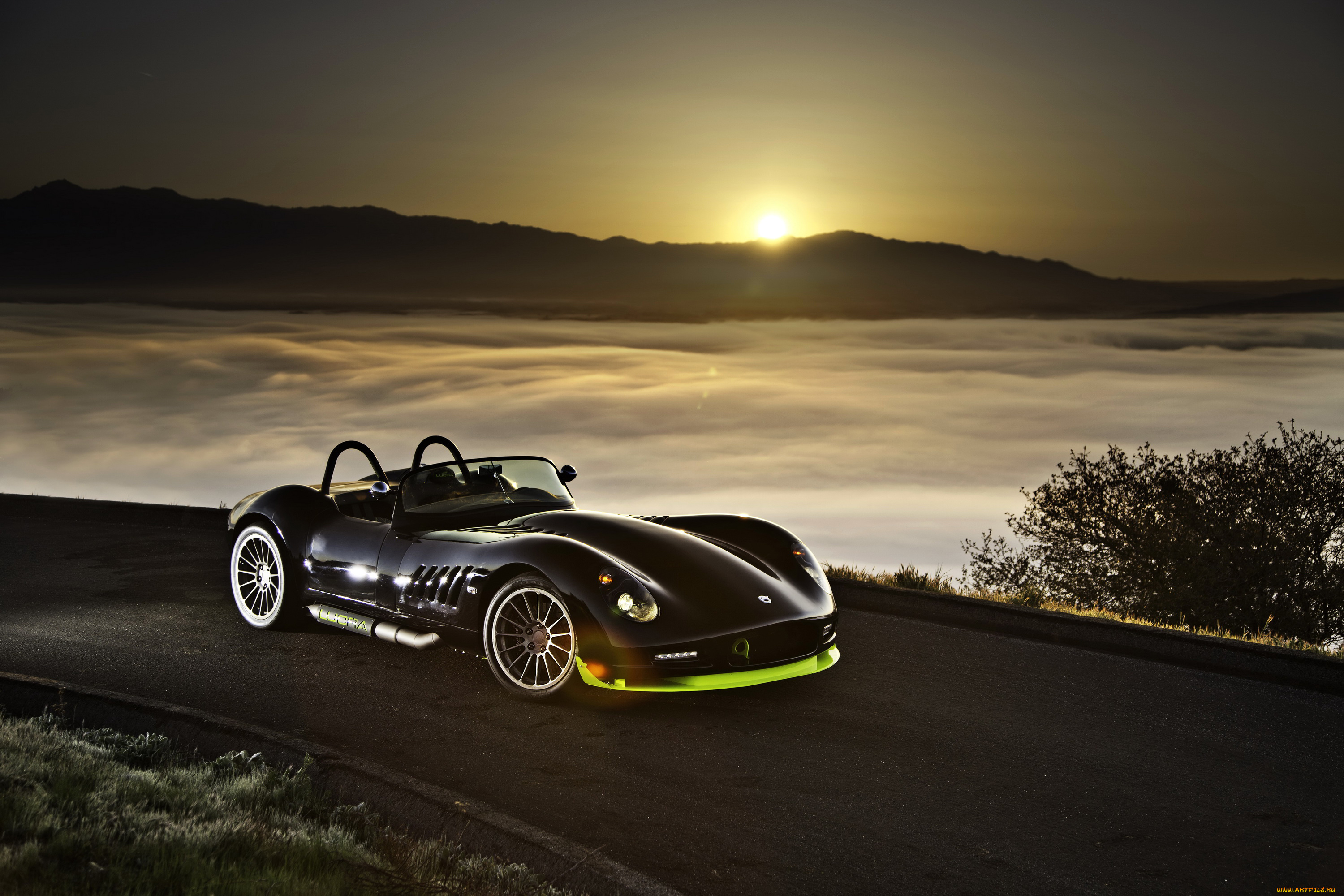 2013, lucra, lc470, r, автомобили, lucra, спорт, закат, черный