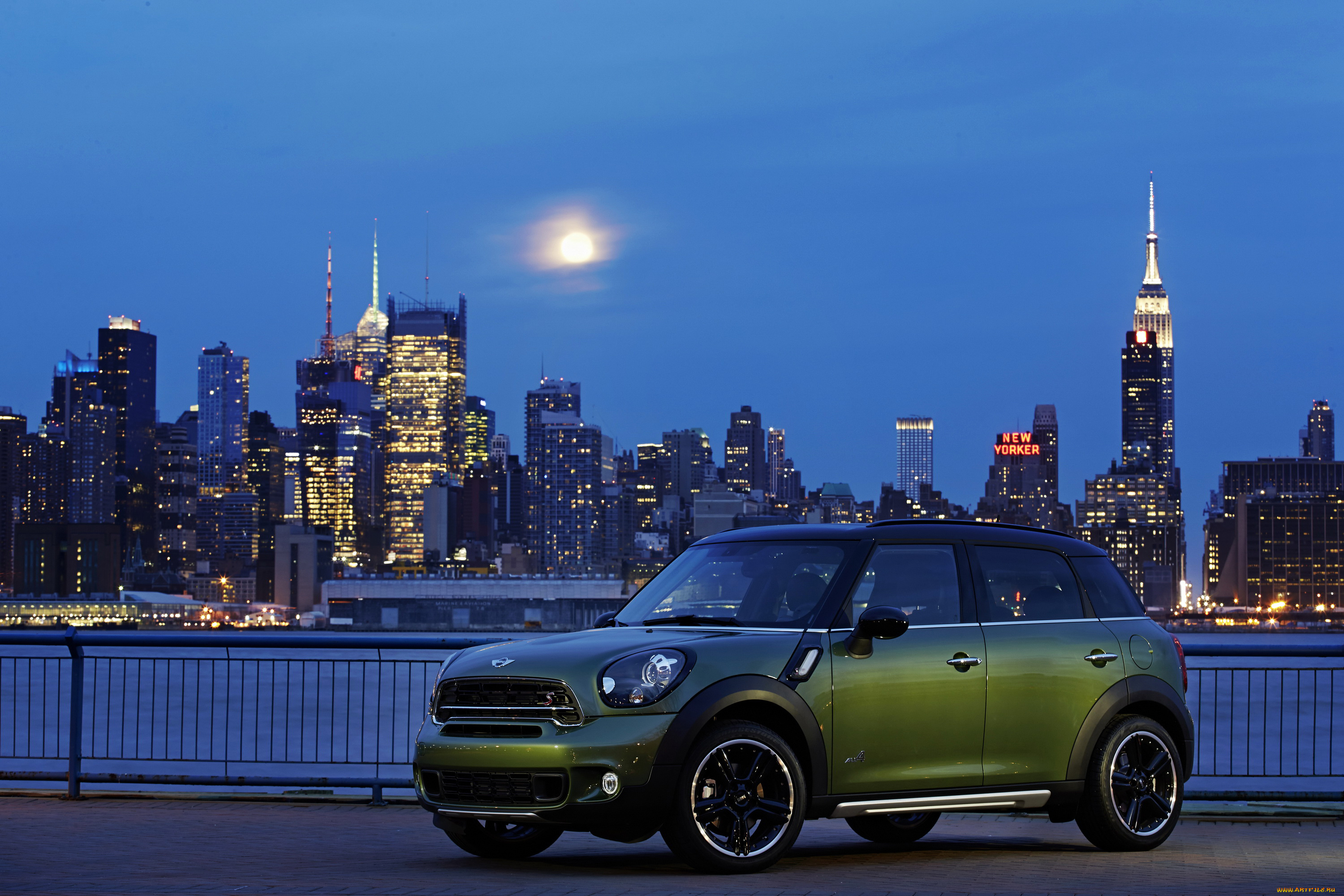 2014, mini, countryman, cooper, sd, автомобили, mini, cooper, countryman, ночь, город, тюнинг