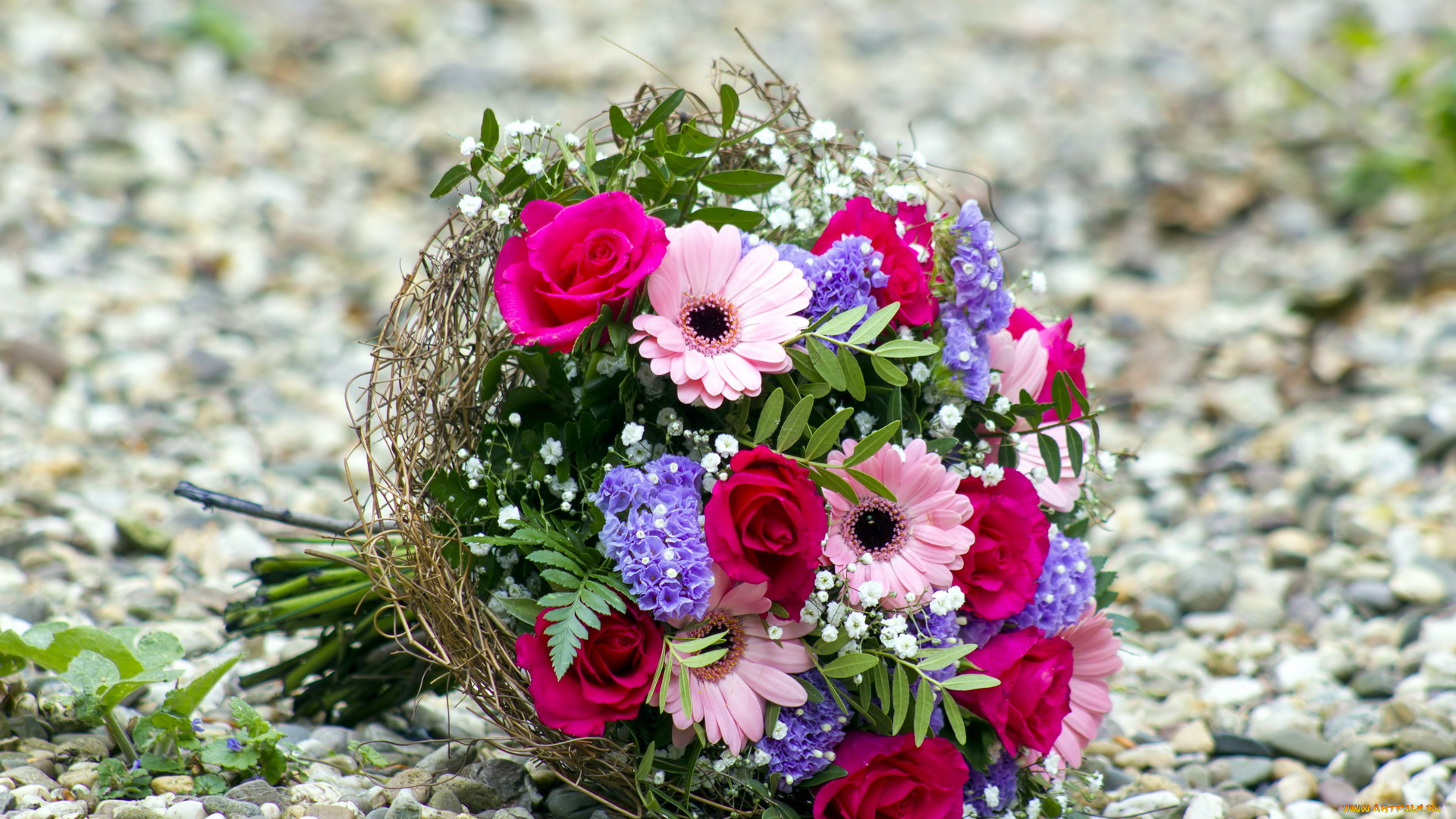 цветы, букеты, , композиции, розы, герберы