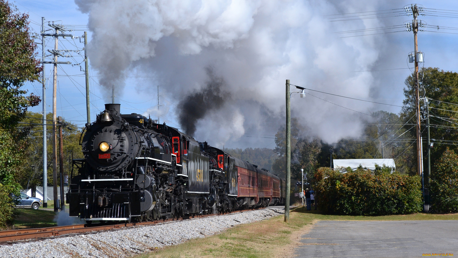 техника, паровозы, железная, дорога, рельсы, паровоз