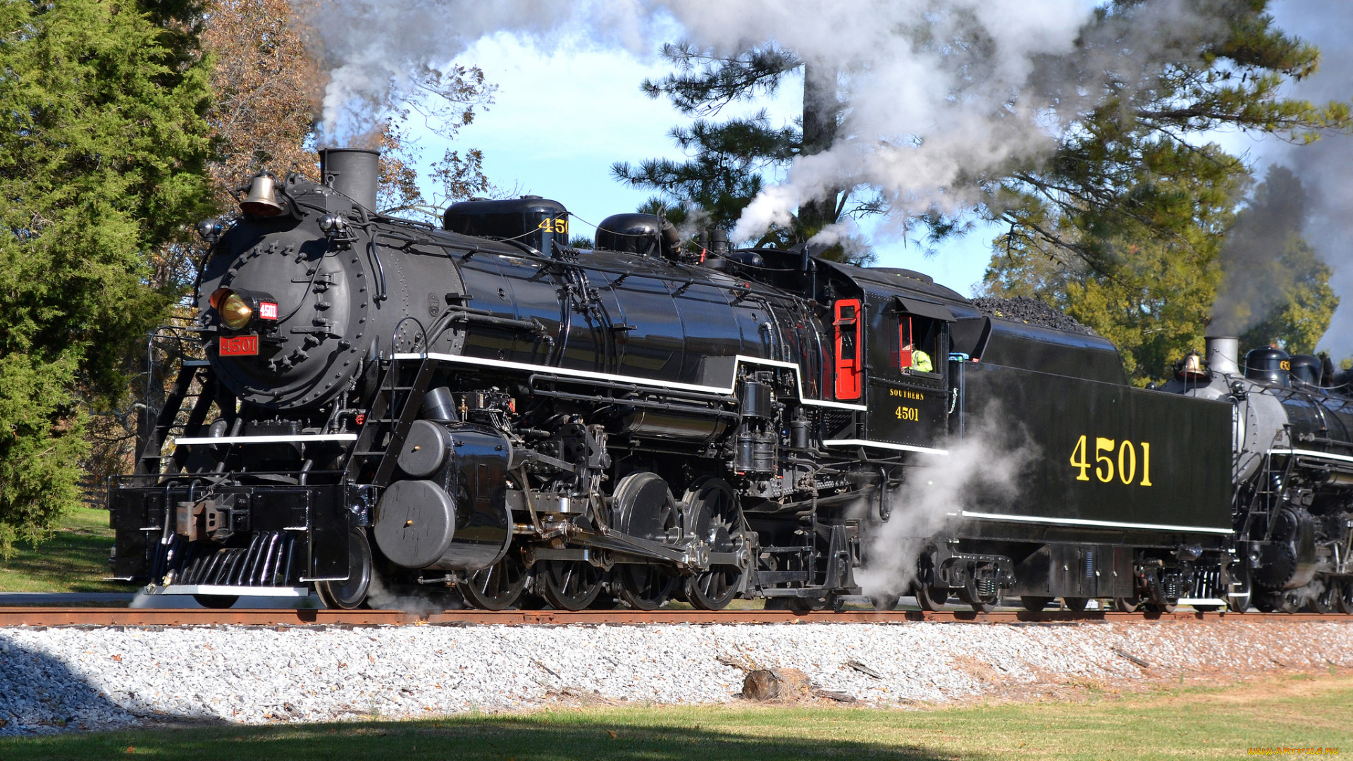 техника, паровозы, железная, дорога, рельсы, паровоз