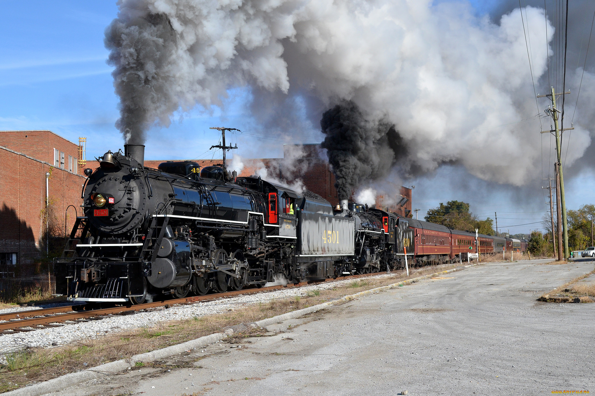 техника, паровозы, железная, дорога, рельсы, паровоз