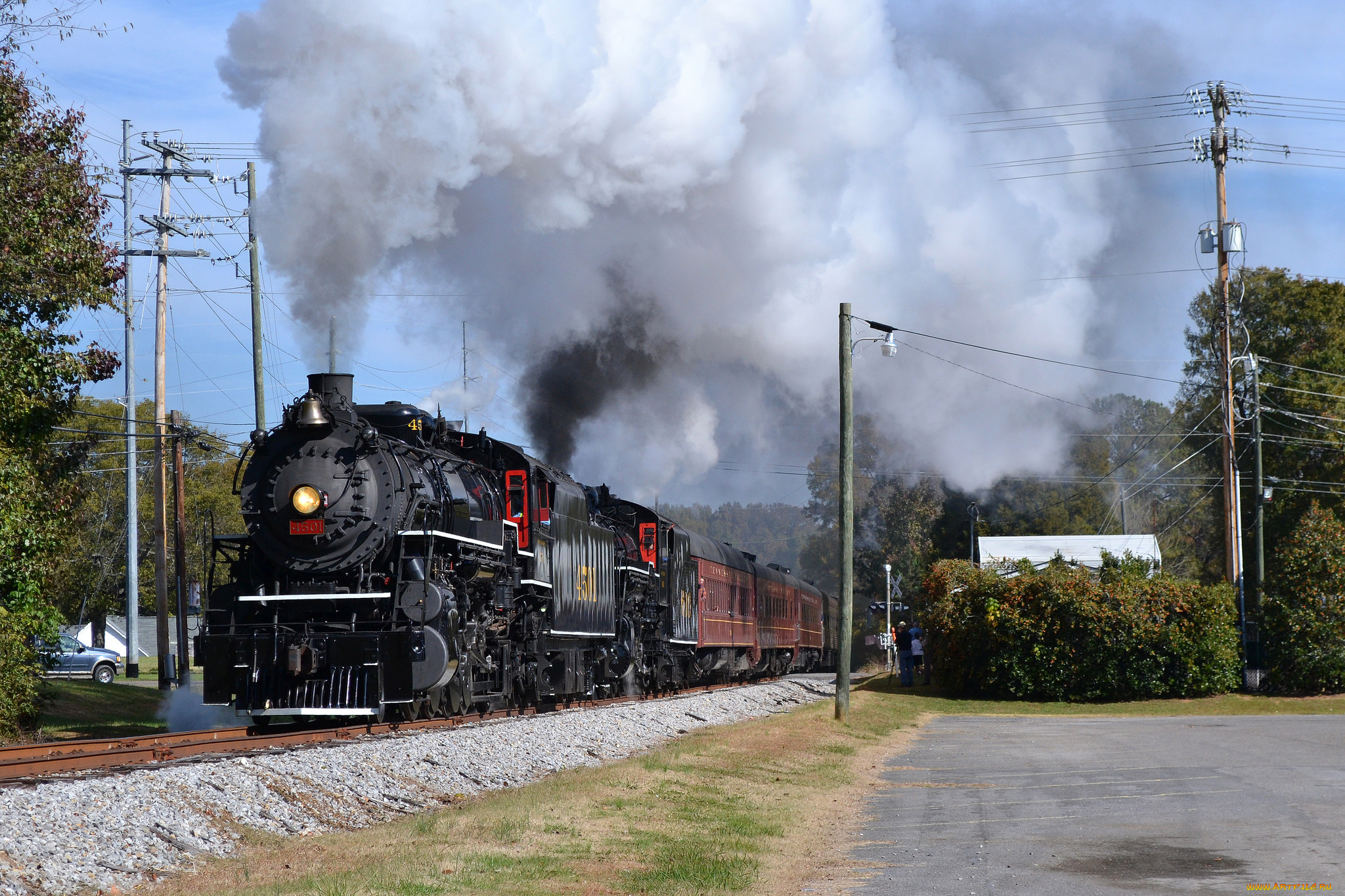 техника, паровозы, железная, дорога, рельсы, паровоз