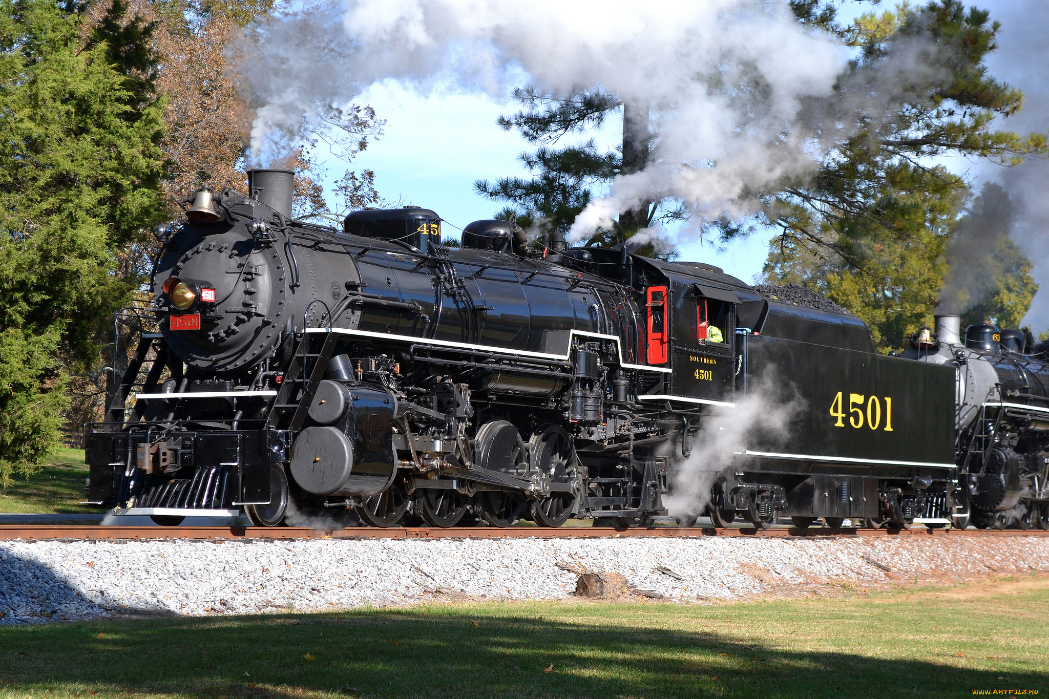 техника, паровозы, железная, дорога, рельсы, паровоз