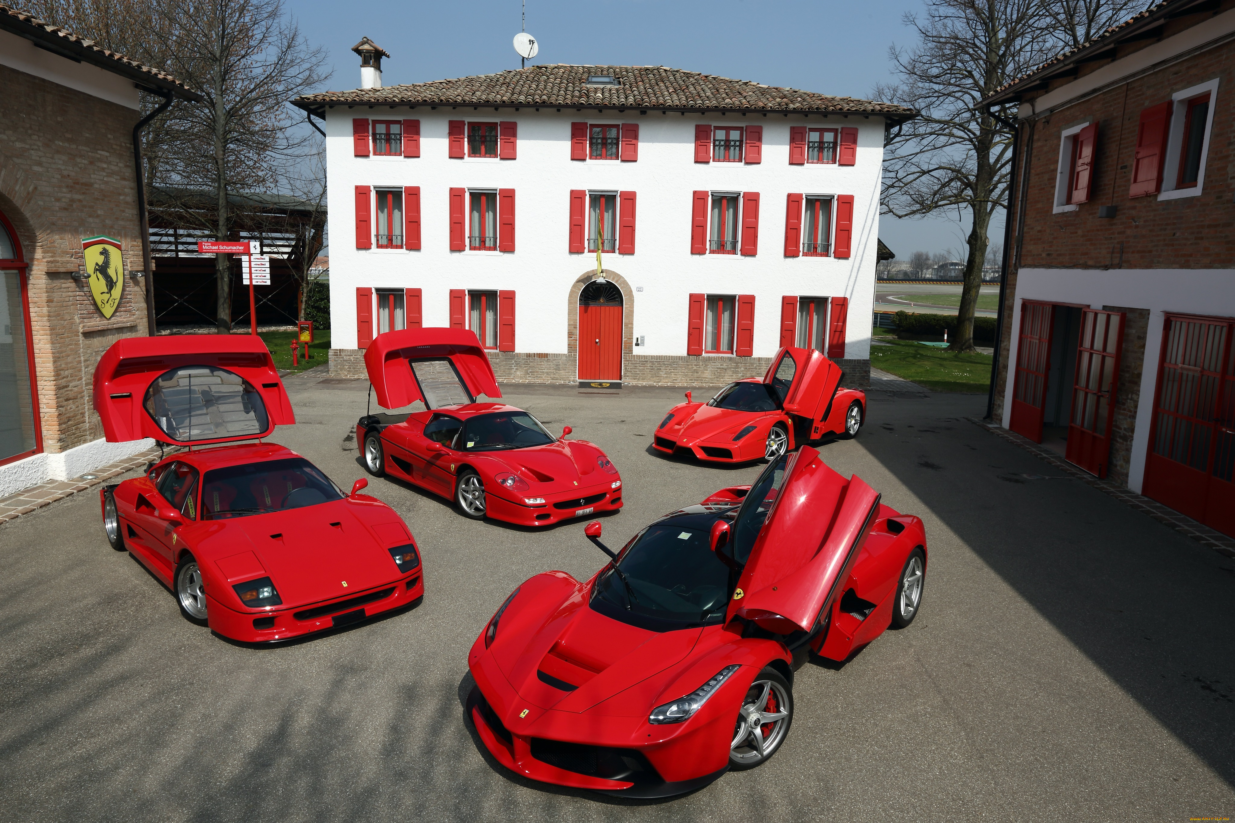 автомобили, ferrari, enzo, f50, laferrari, f40