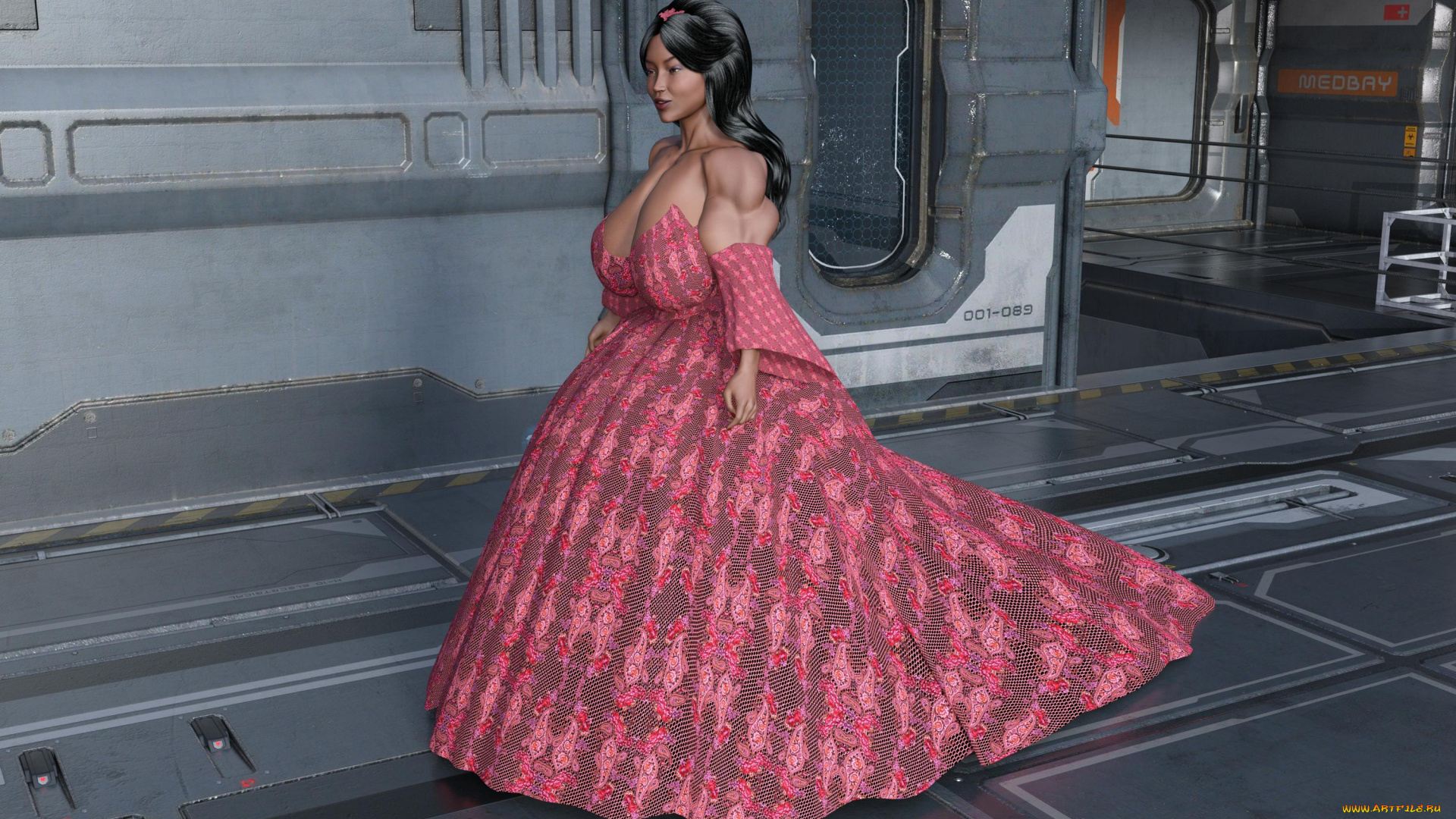 3д, графика, люди, , people, взгляд, девушка, фон, интерьер