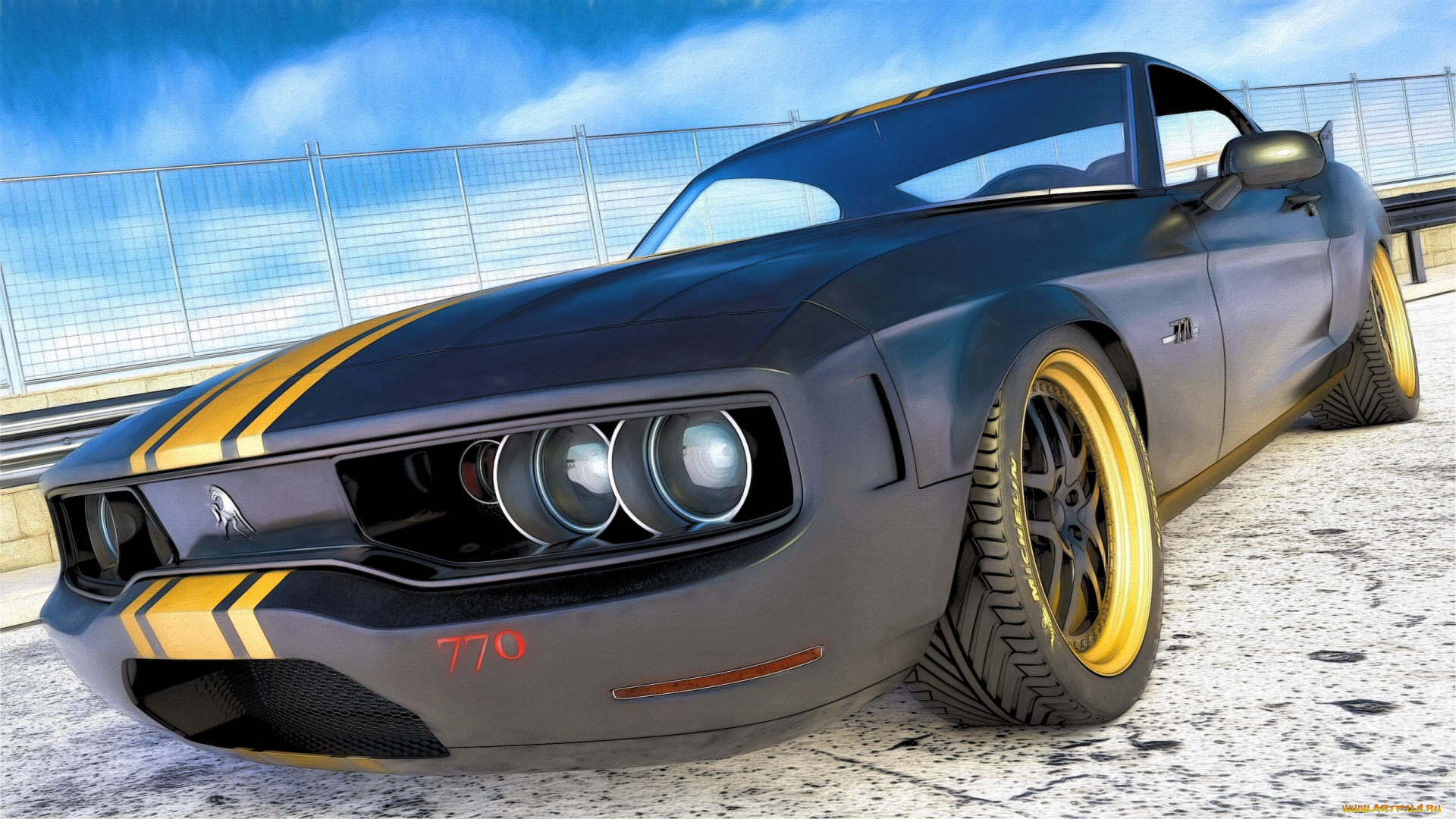 автомобили, 3д, автомобиль, фон