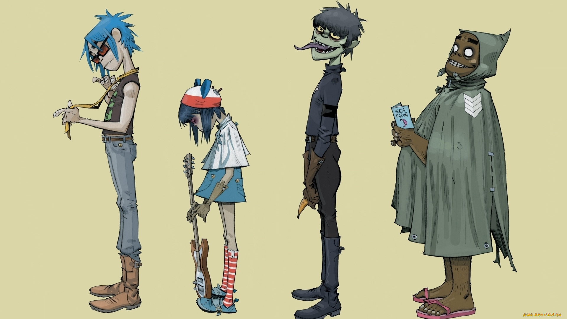 музыка, gorillaz, гориллаз
