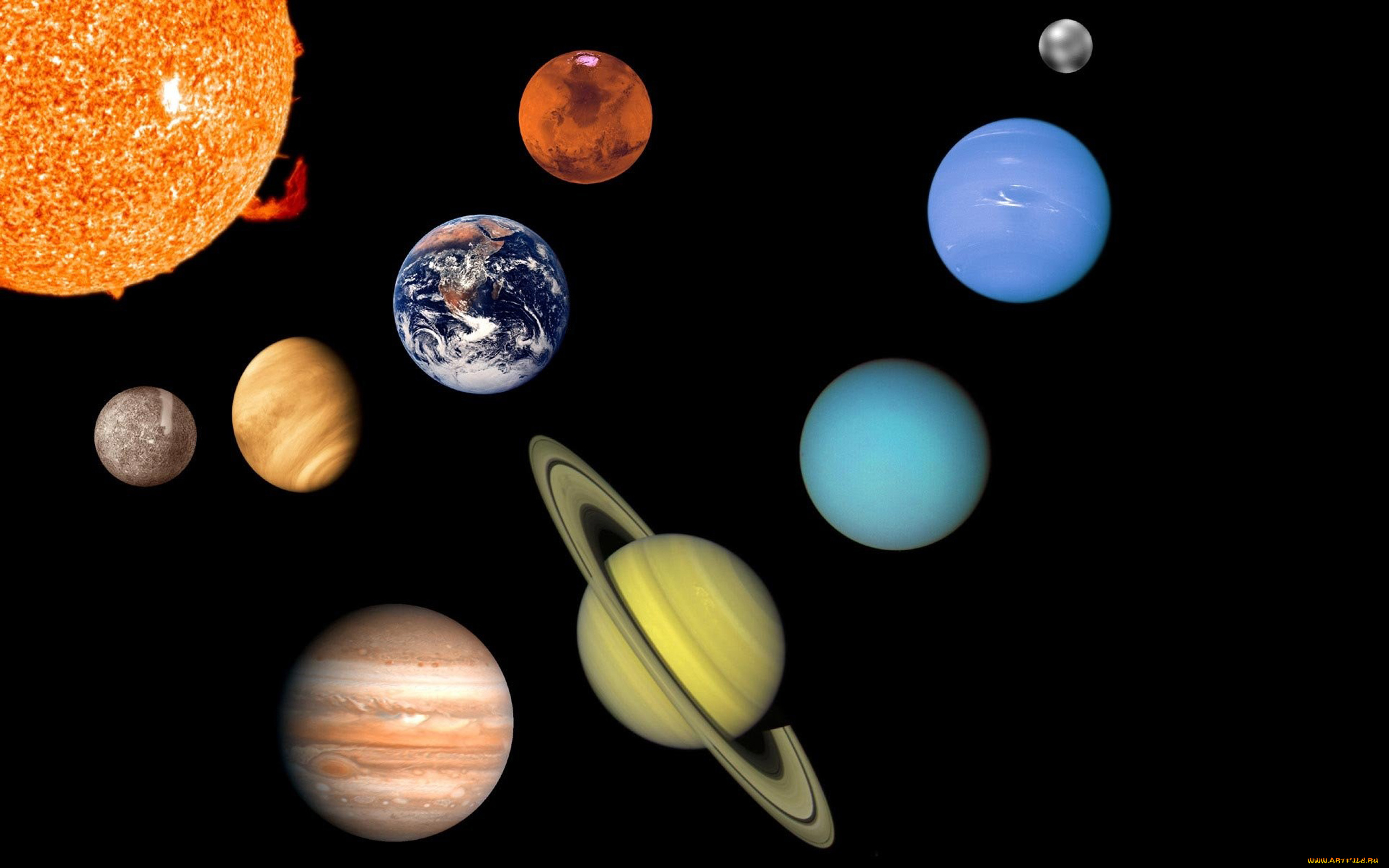 космос, арт, планеты, вселенная, звезды, галактика