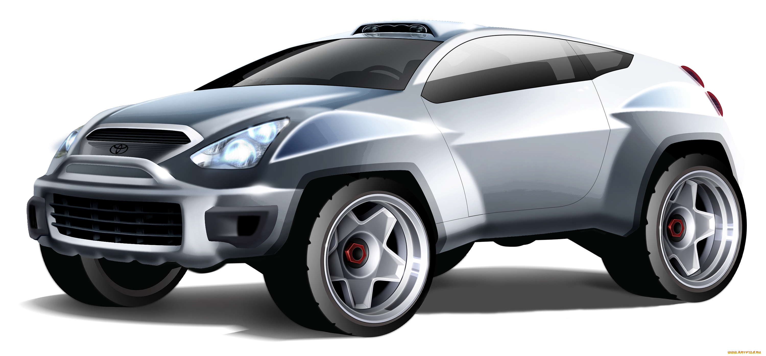 toyota, rsc, concept, 2001, автомобили, 3д, 2001, concept, rsc, toyota, графика, кроссовер, внедорожник