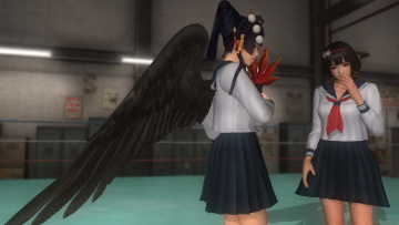 Картинка 3д+графика аниме+ anime поза взгляд девушки фон