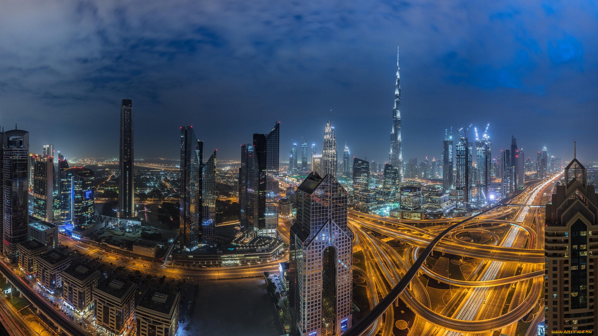 города, дубай, , оаэ, ночь, город, дубай, объединенные, арабские, эмираты