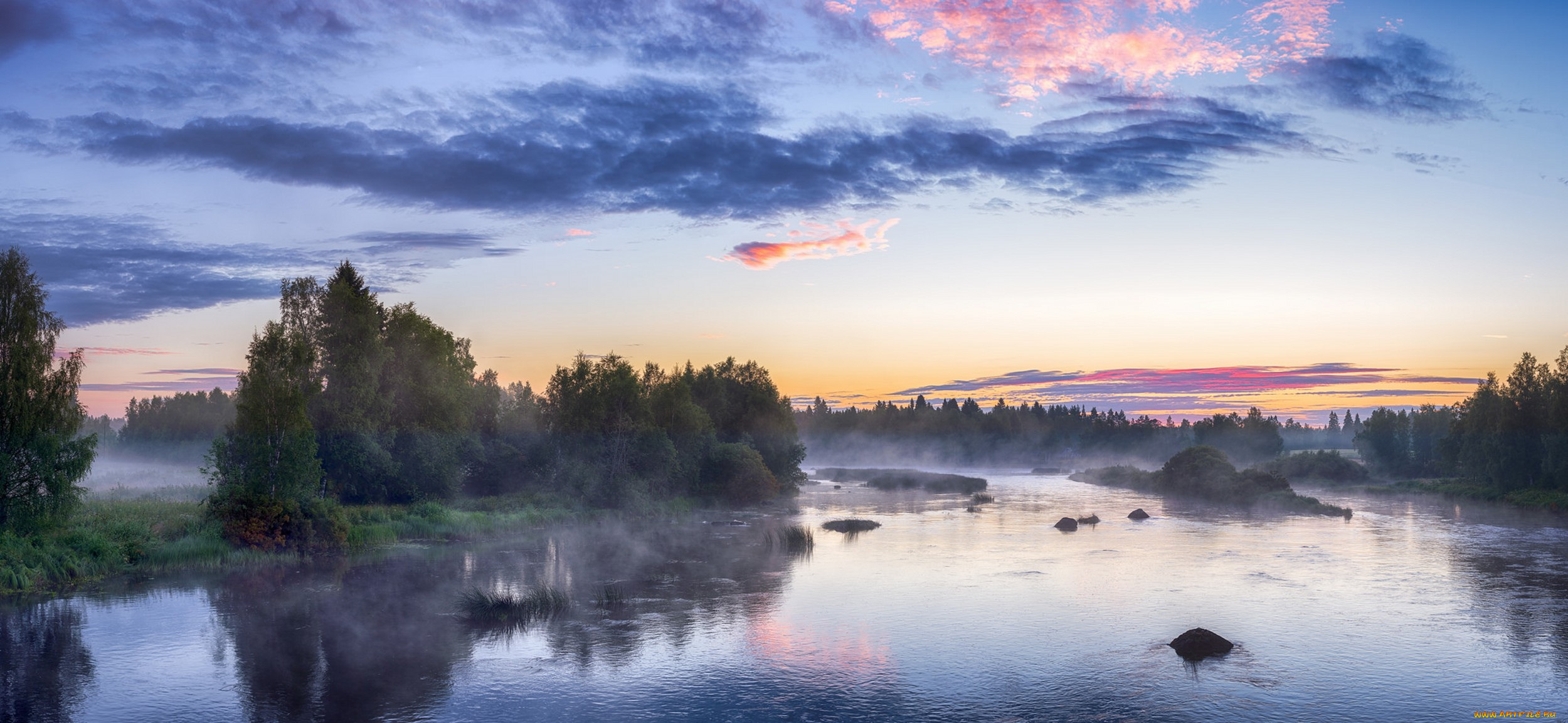 природа, реки, озера, лес, река