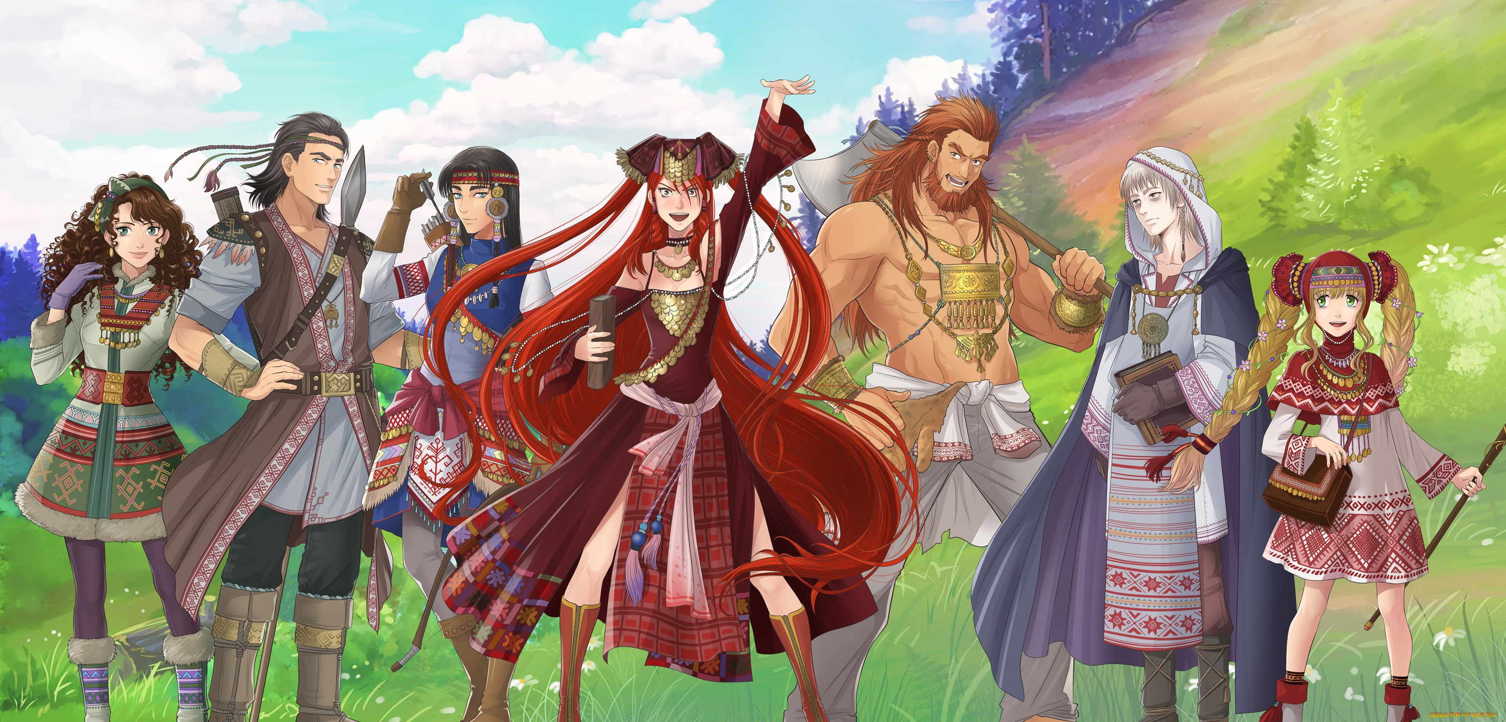 рисованное, люди