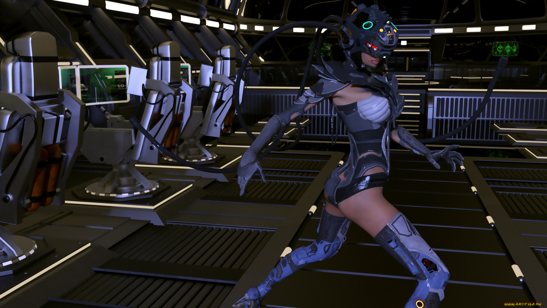 3д, графика, фантазия, , fantasy, фон, девушка, взгляд