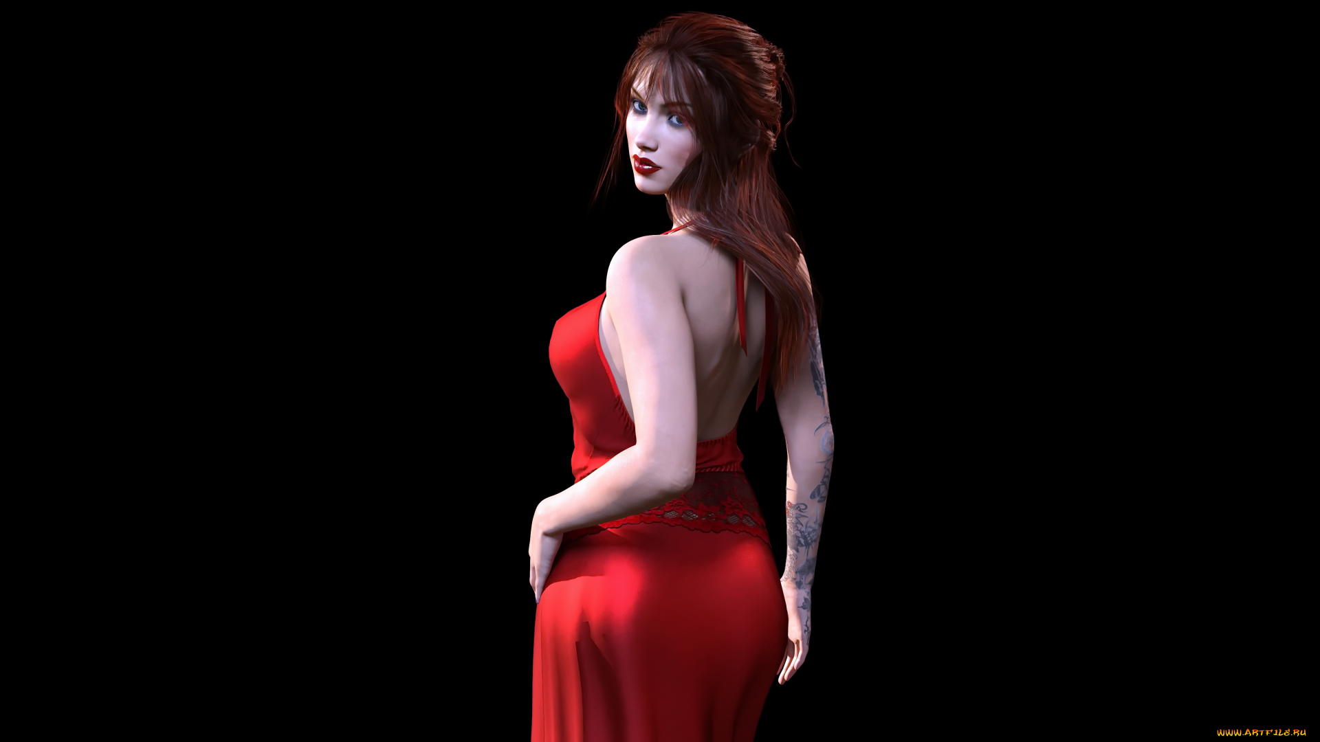 3д, графика, люди, , people, девушка, фон, взгляд