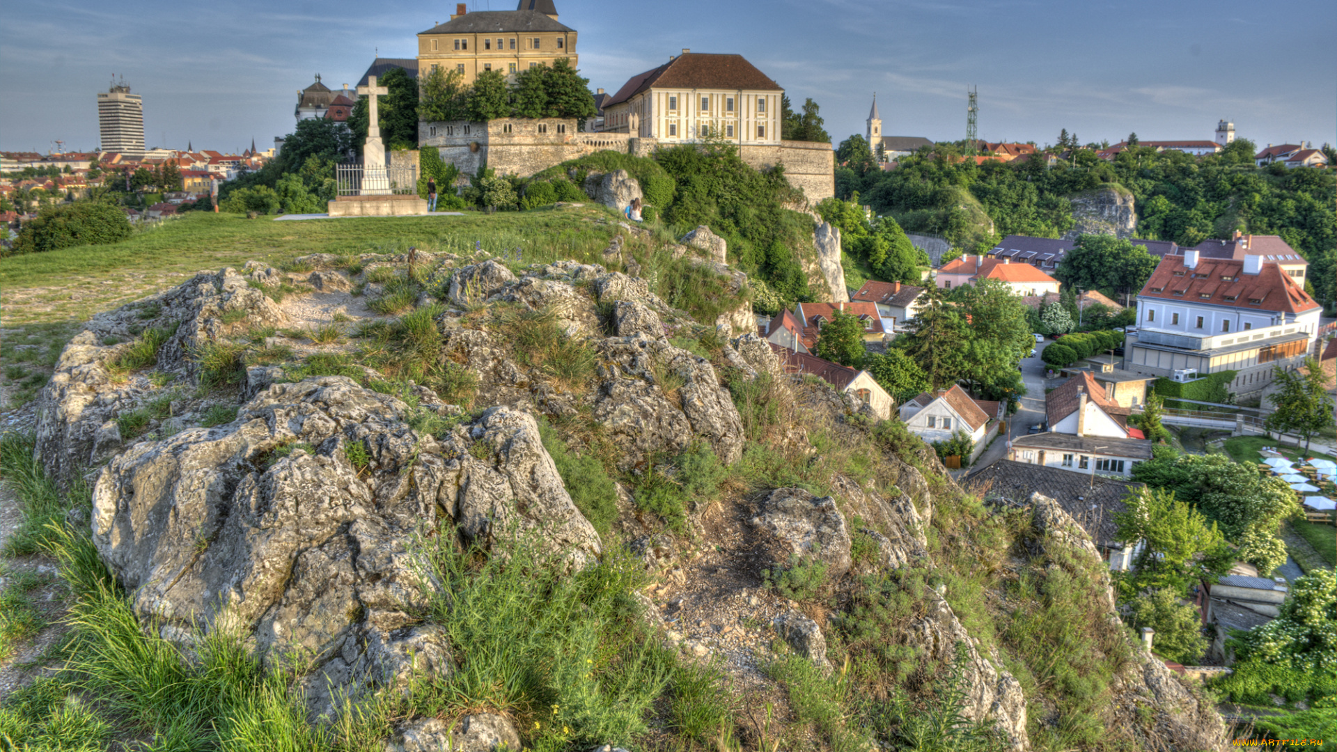 castle, at, veszprem, города, -, дворцы, , замки, , крепости, простор