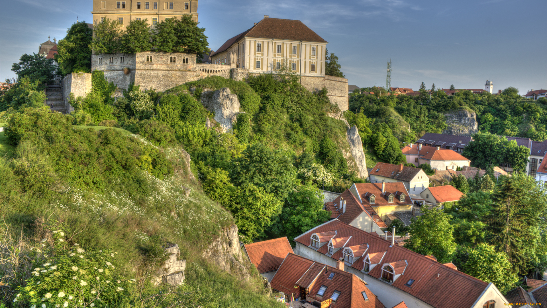 castle, at, veszprem, города, -, дворцы, , замки, , крепости, простор