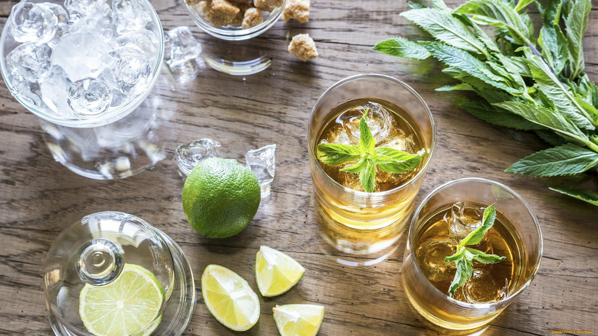 еда, напитки, лед, мята, текила