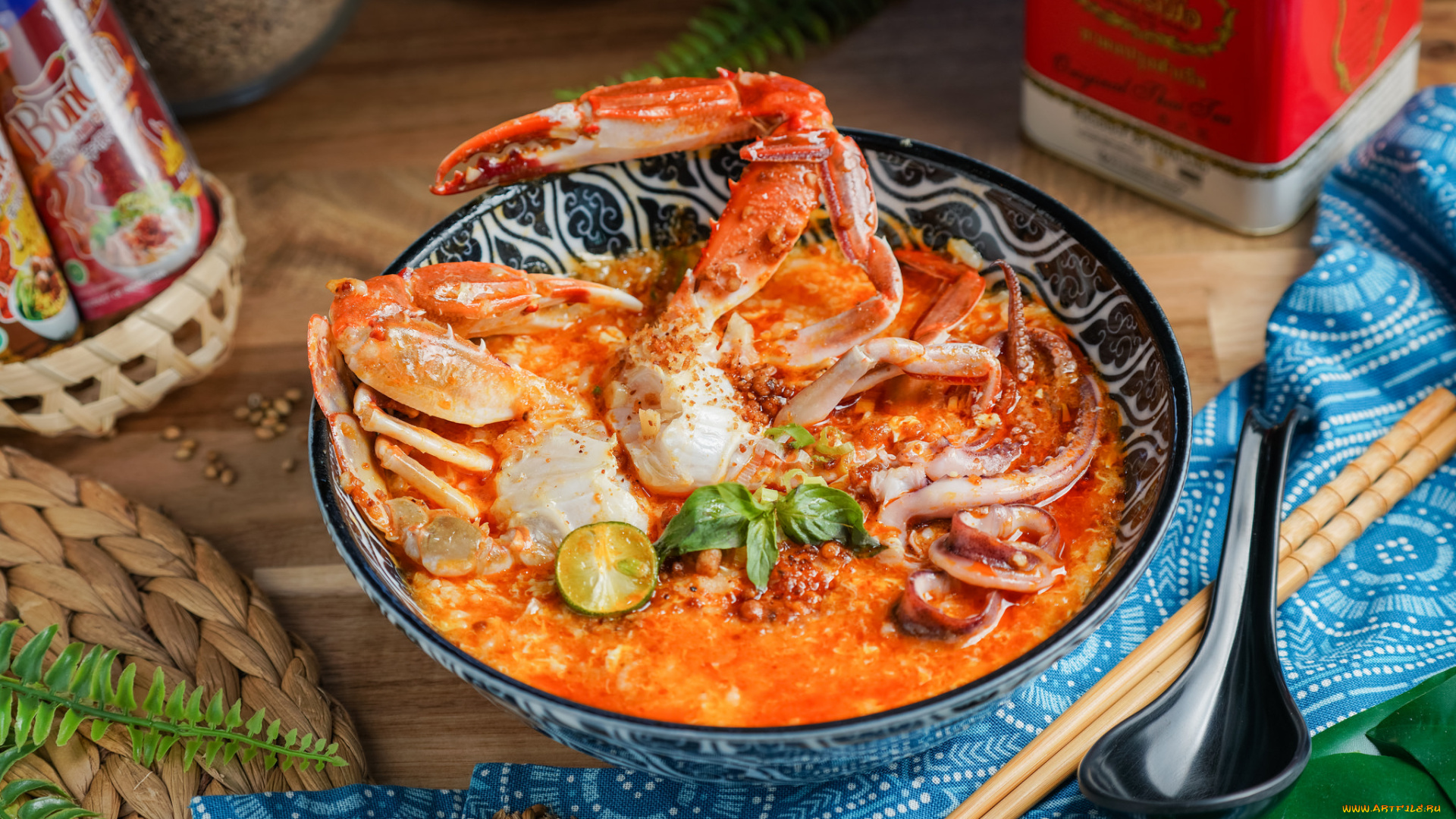 еда, рыбные, блюда, , с, морепродуктами, снедь