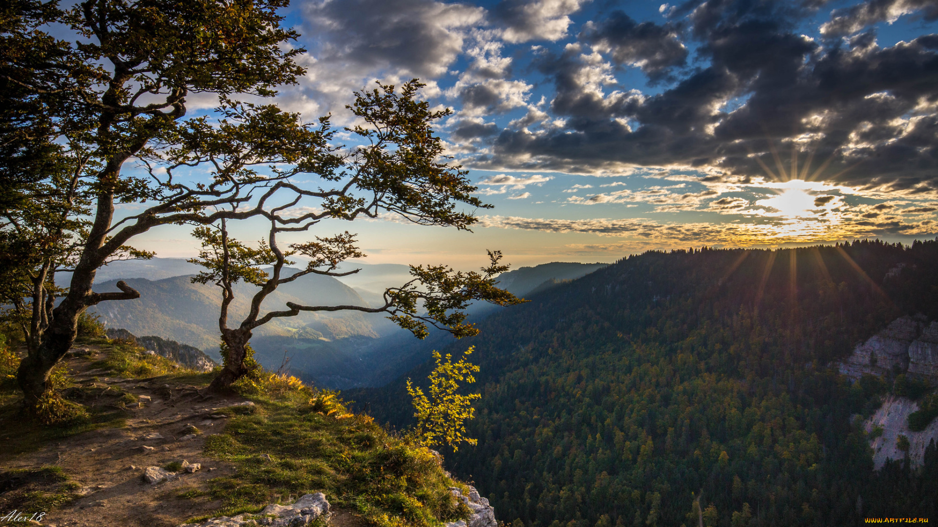 природа, горы, простор