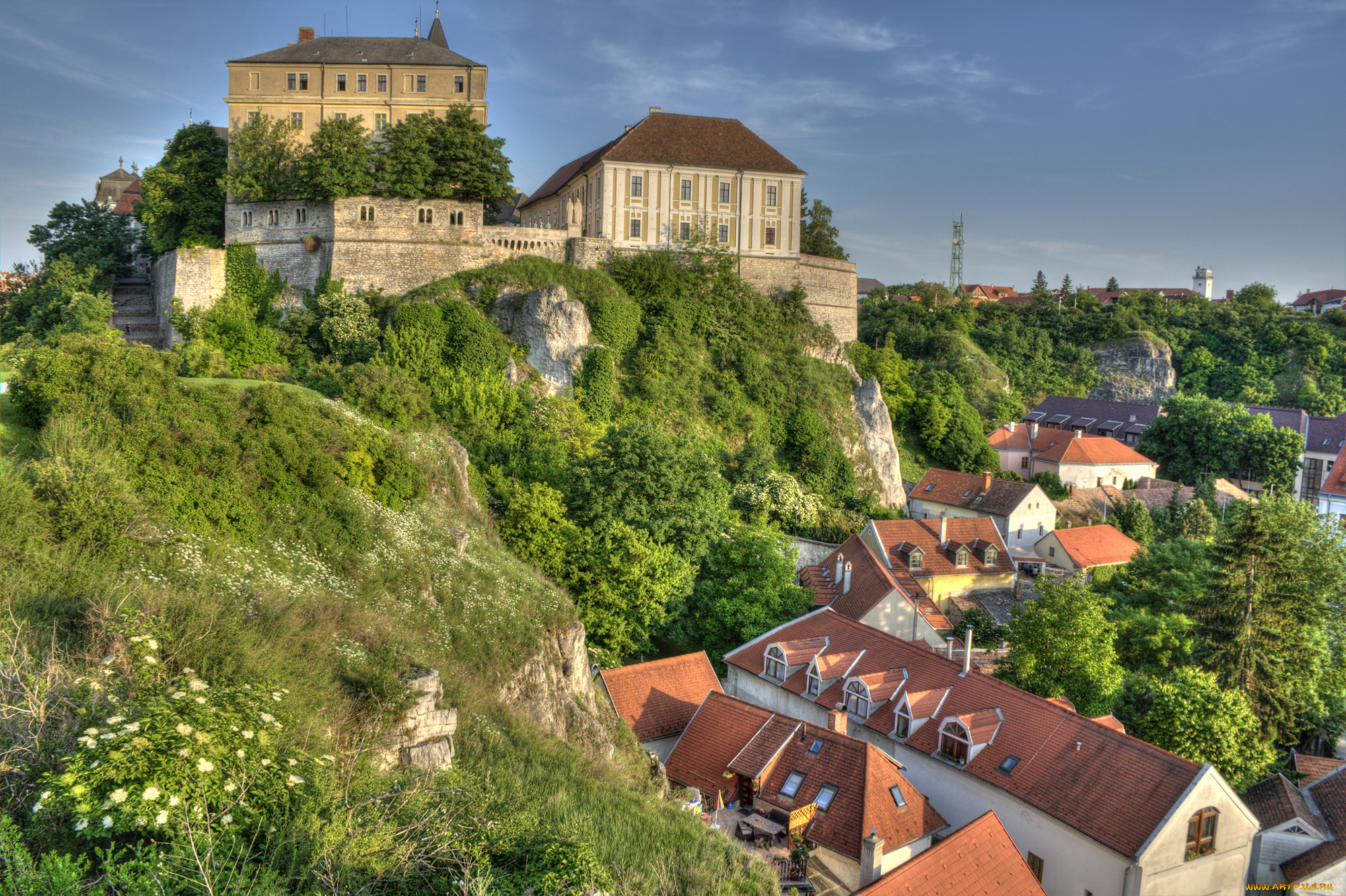 castle, at, veszprem, города, -, дворцы, , замки, , крепости, простор