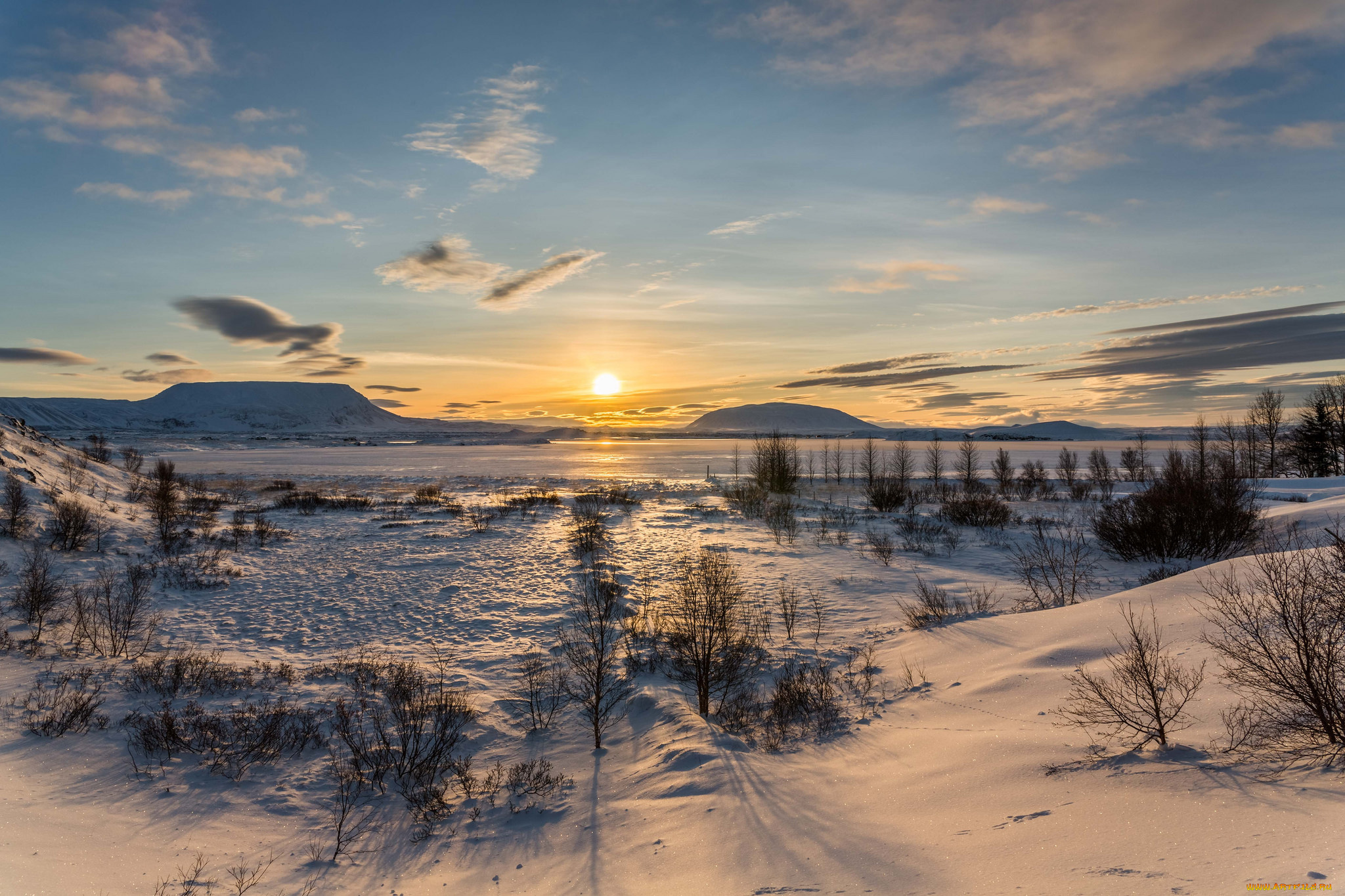 природа, зима, простор