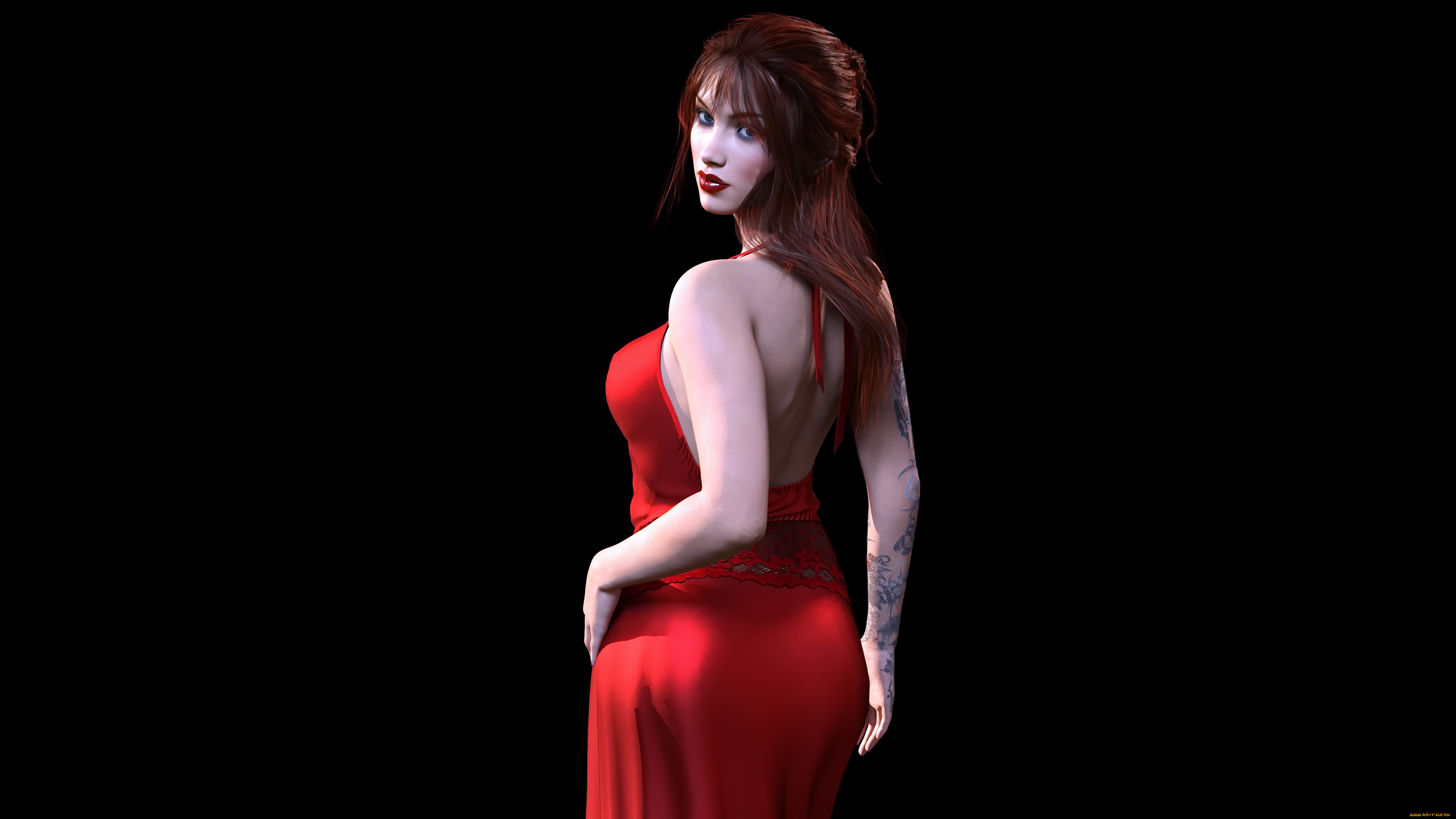 3д, графика, люди, , people, девушка, фон, взгляд