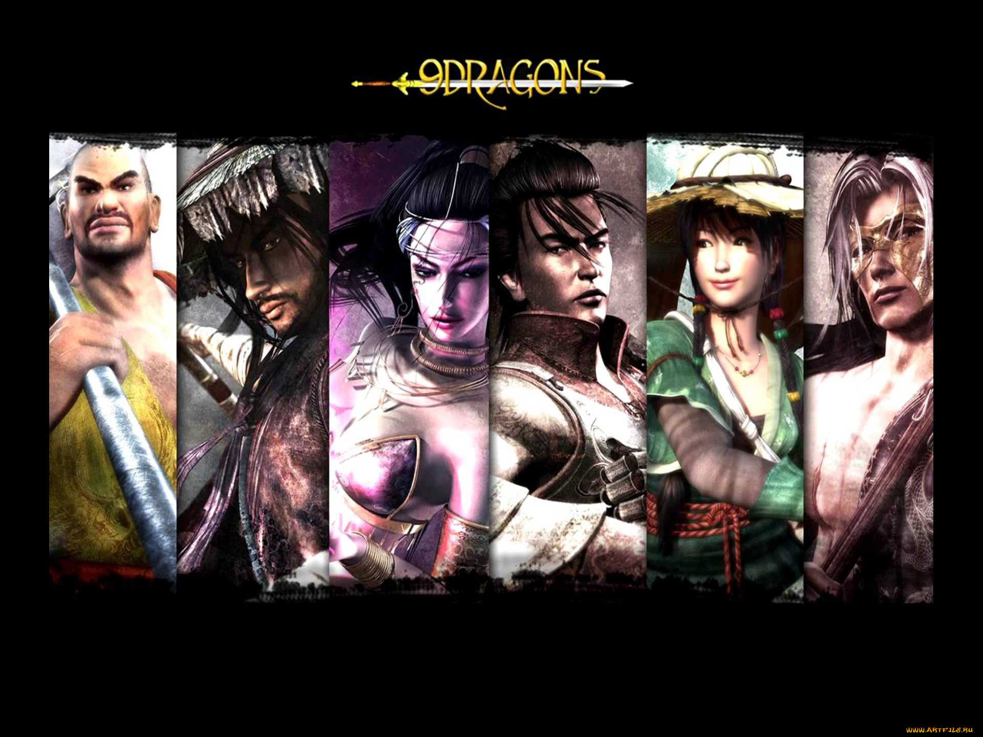видео, игры, 9, dragons, персонажи, коллаж