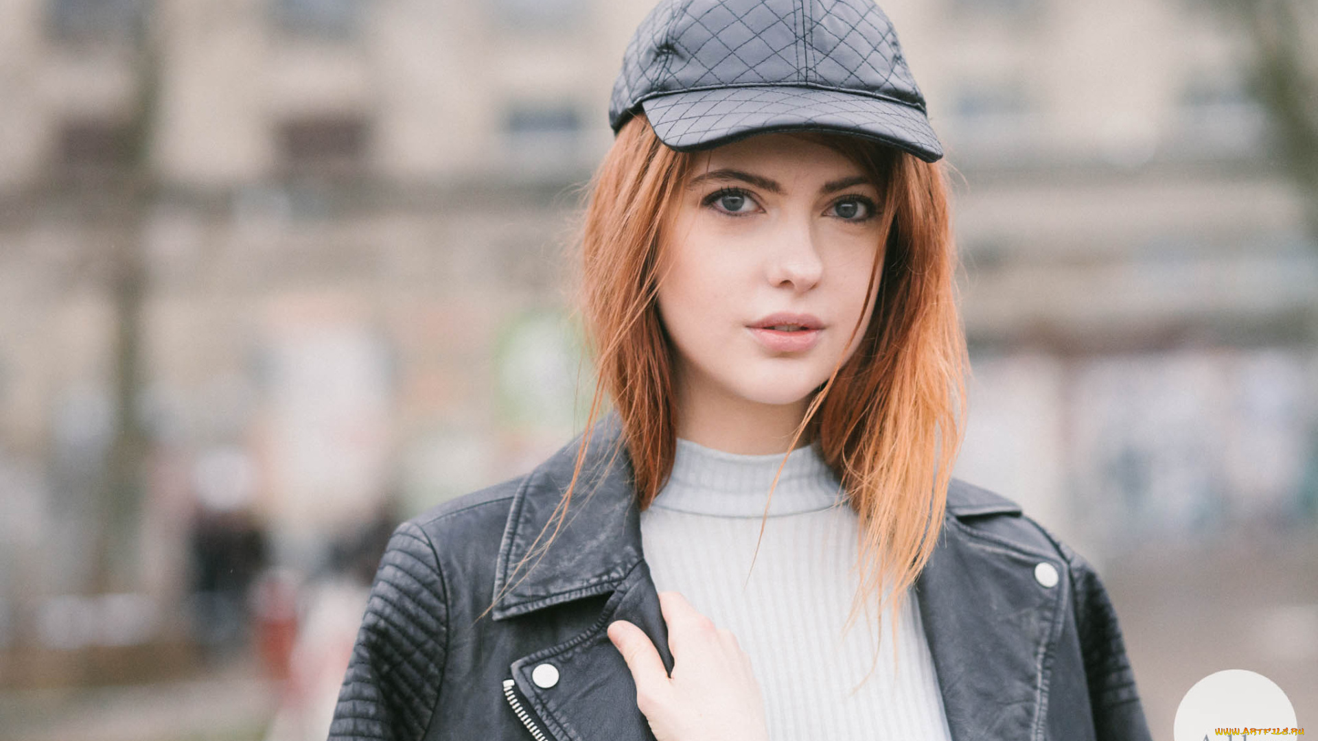 девушки, ebba, zingmark, кепка, рыжая, куртка, косуха