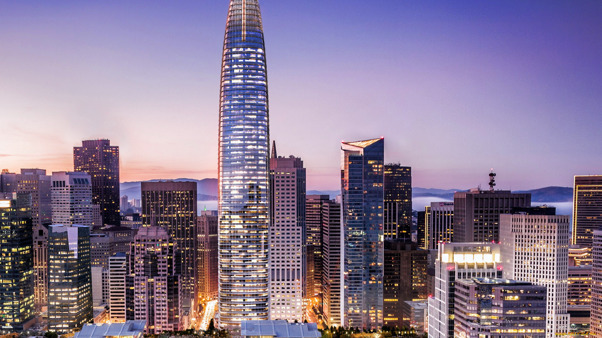 города, сан-франциско, , сша, небоскребы