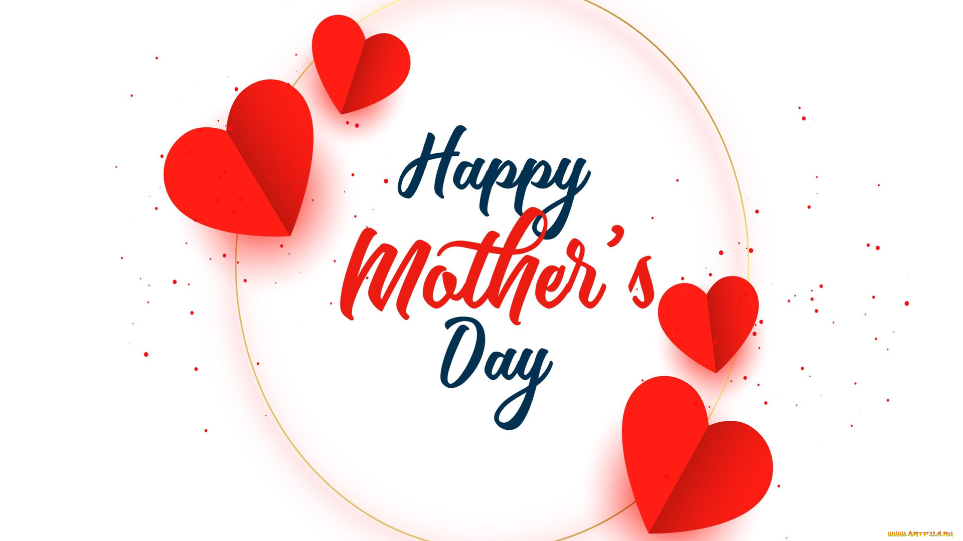 праздничные, день, матери, сердечки, надпись