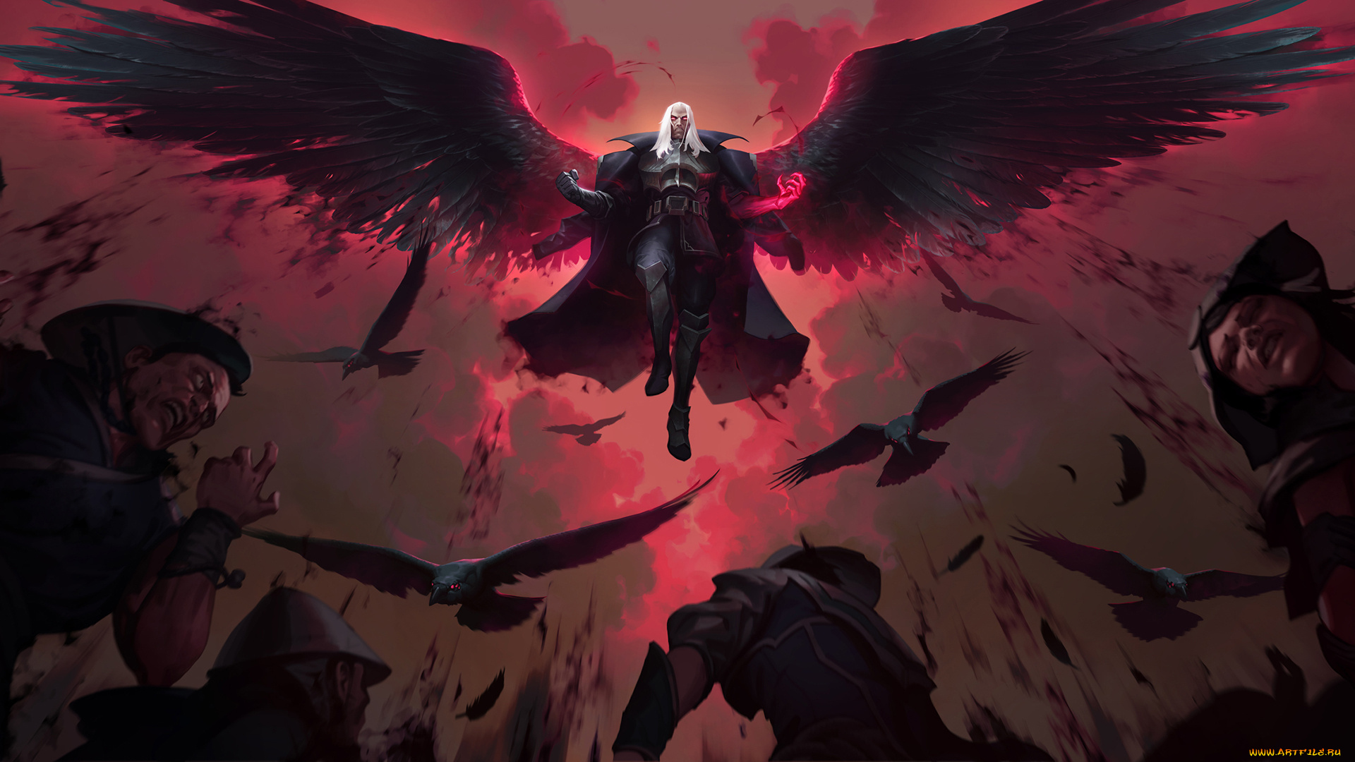 видео, игры, league, of, legends, , legends, of, runeterra, swain, legends, of, runeterra