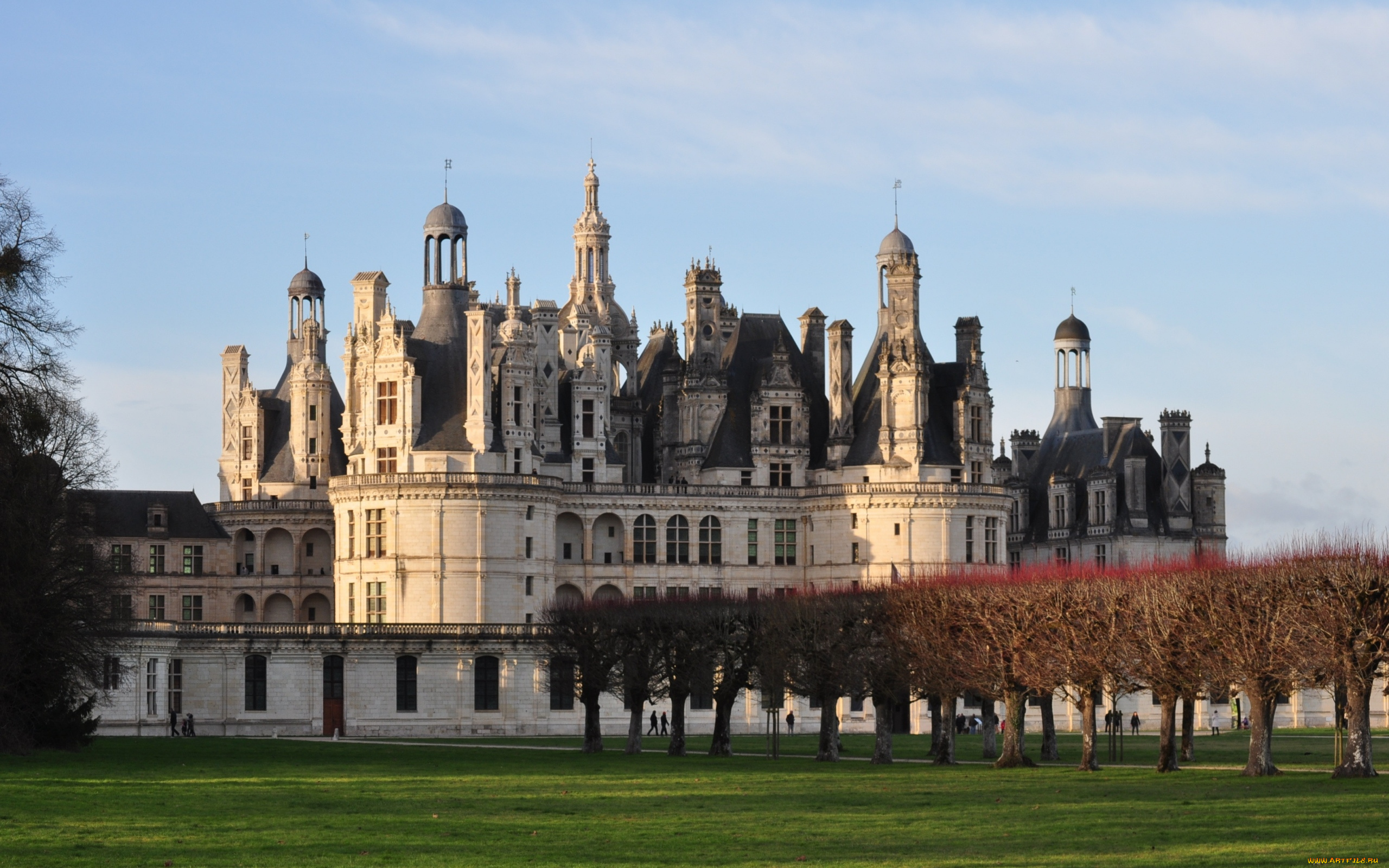 chateau, de, chambord, города, замки, франции, chateau, de, chambord
