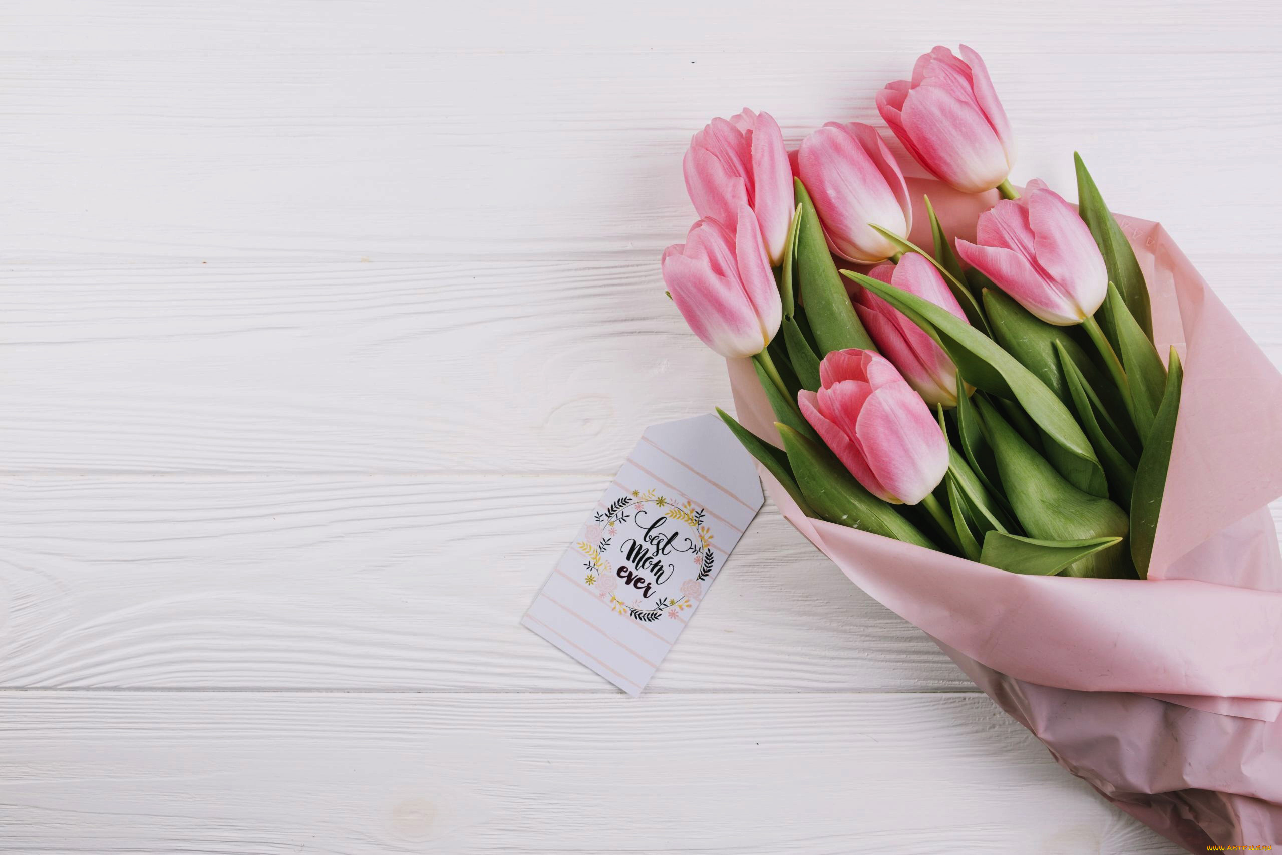праздничные, день, матери, тюльпаны, букет, надпись