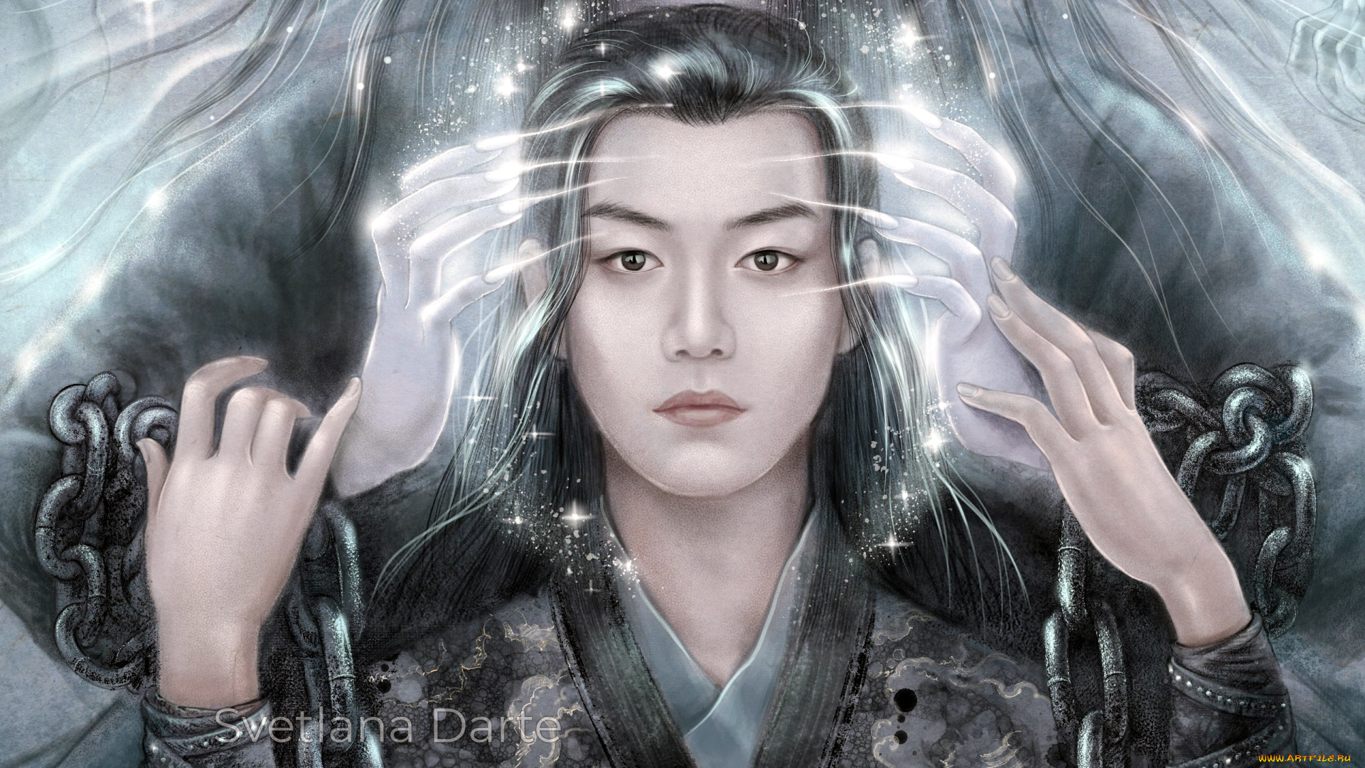 рисованное, кино, , мультфильмы, вэй, усянь, лицо, вэнь, нин