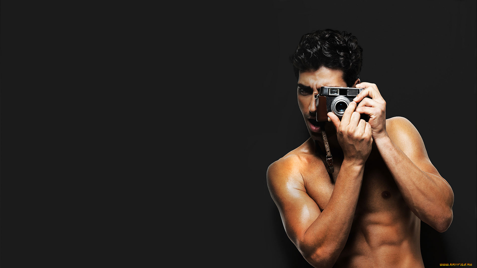 мужчины, -unsort, парень, фотоаппарат, камера