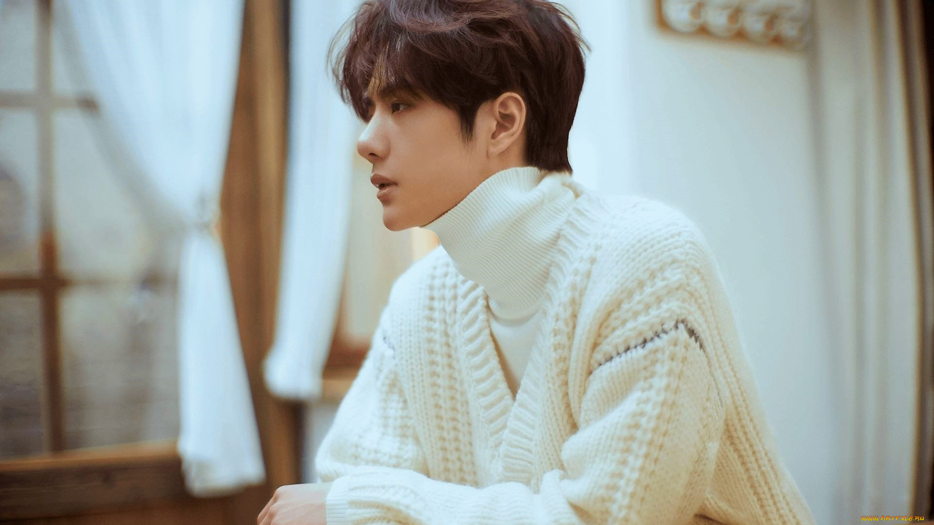 мужчины, wang, yi, bo, актер, свитер, водолазка