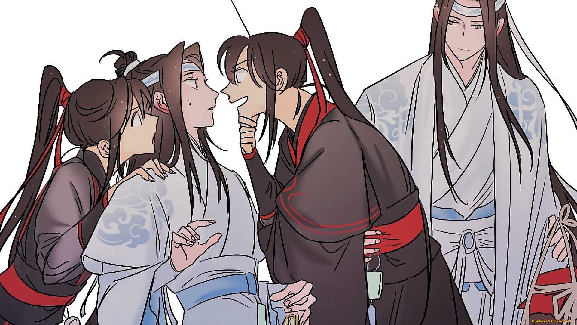 аниме, mo, dao, zu, shi, вэй, усянь, лань, ванцзи