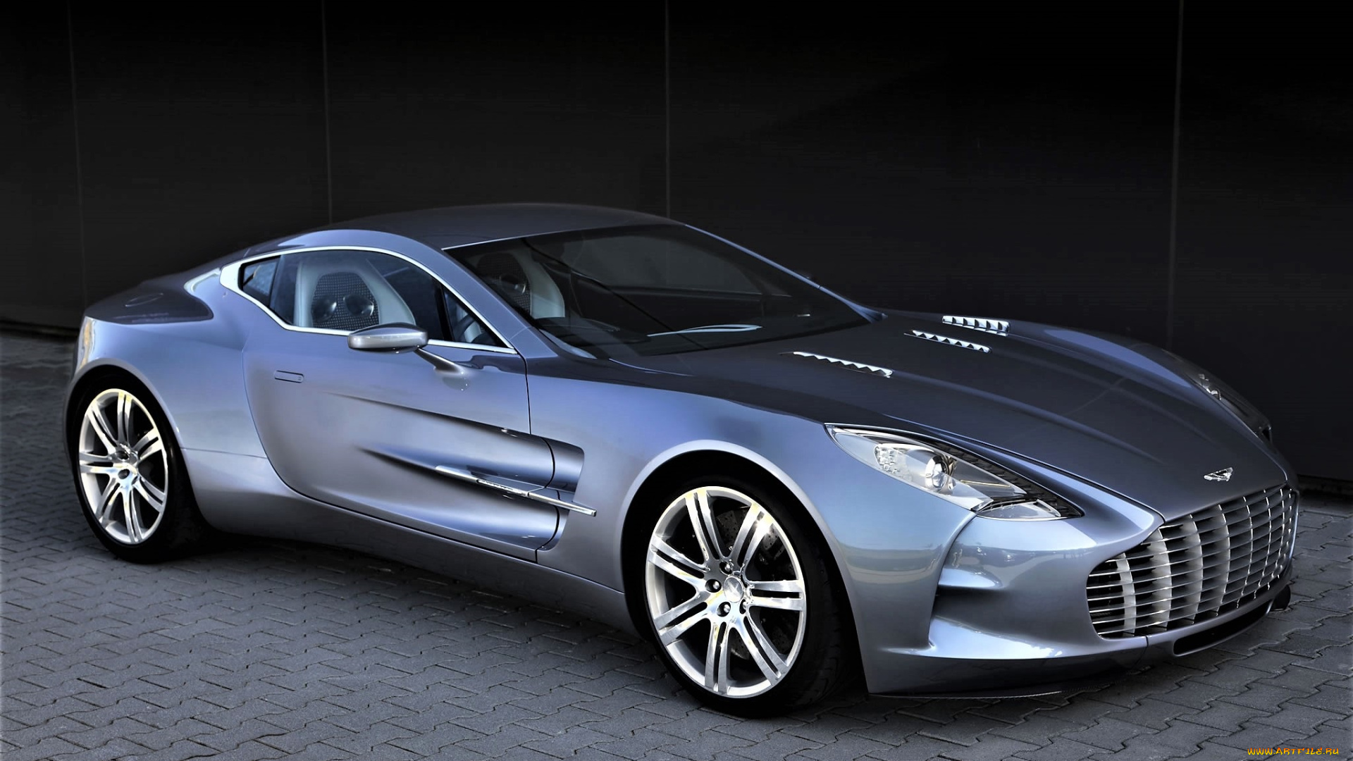автомобили, aston, martin, серебристый