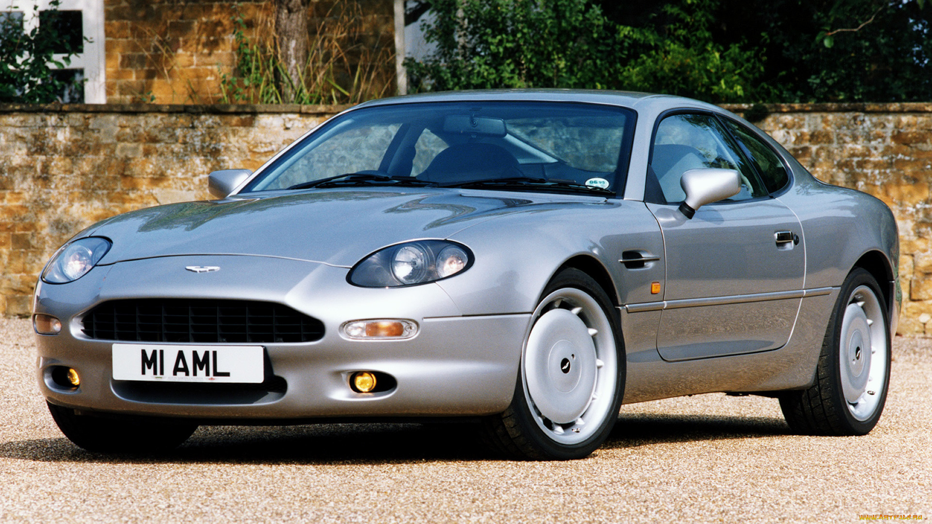 автомобили, aston, martin, серебристый, улица