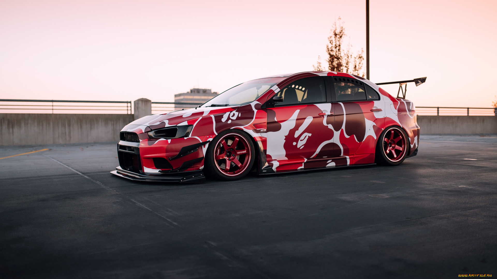 автомобили, mitsubishi, lancer, evolution, evo, x, stance