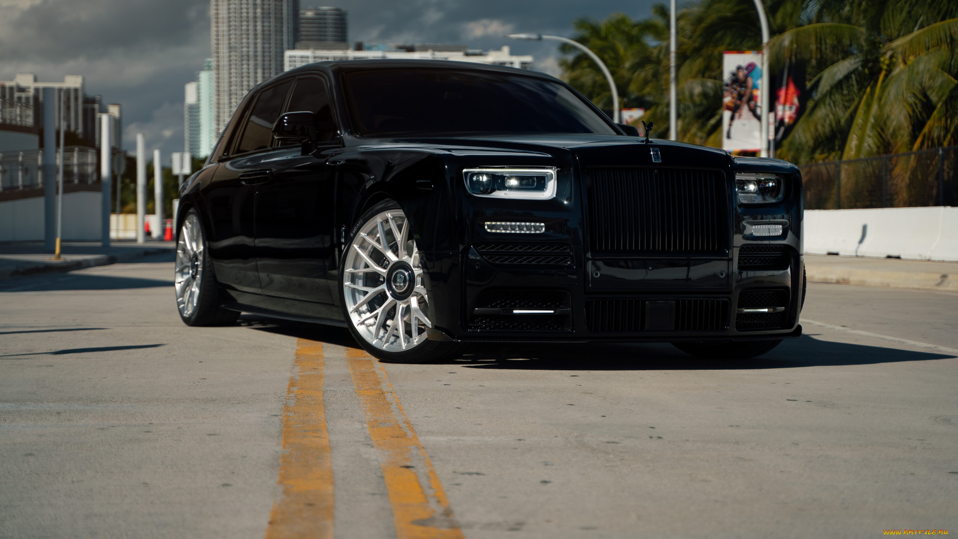 автомобили, rolls-royce, black, road, luxury